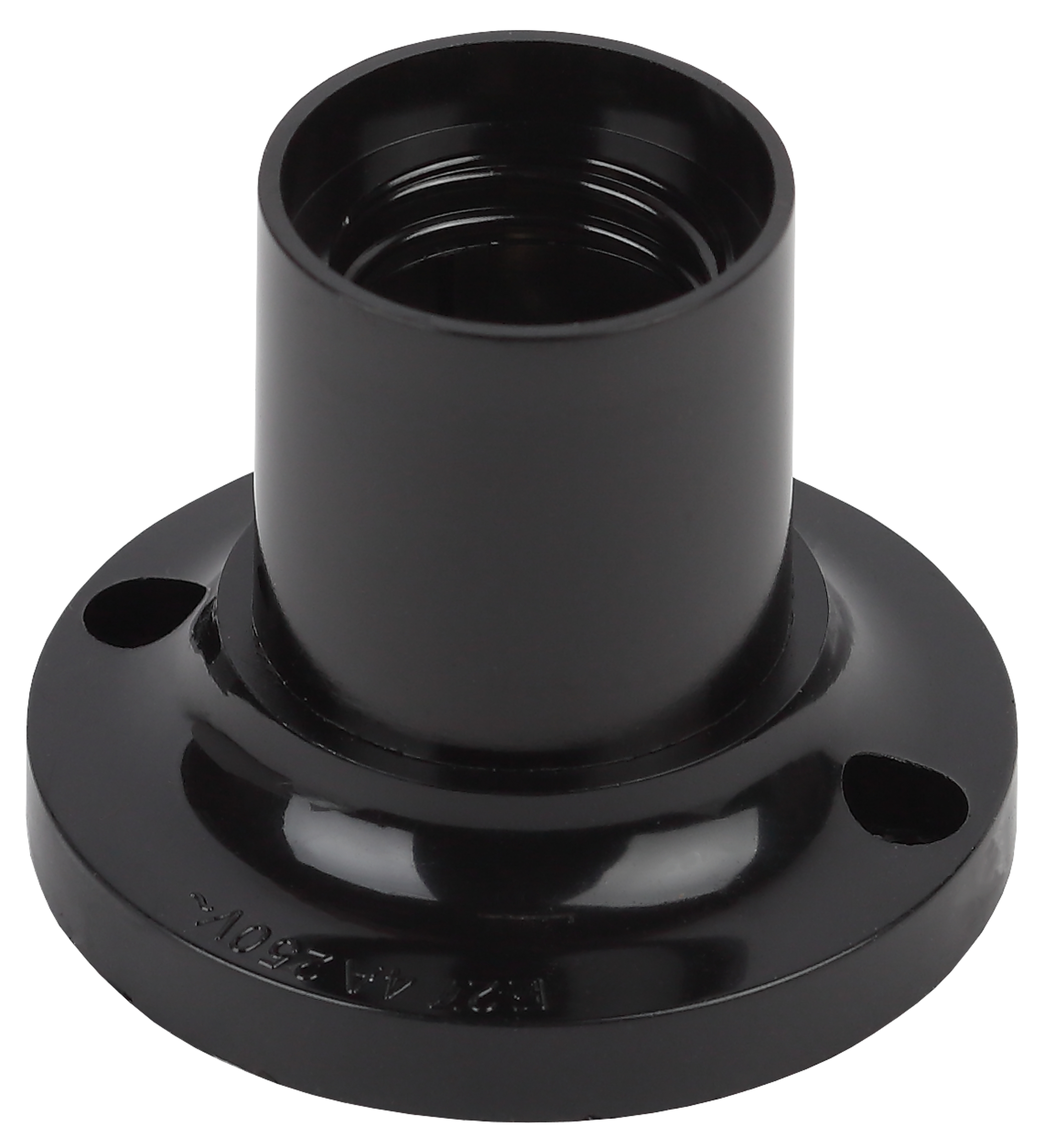 Патрон Е27 потолочный, бакелит, черный (x50) (50/200/4800)