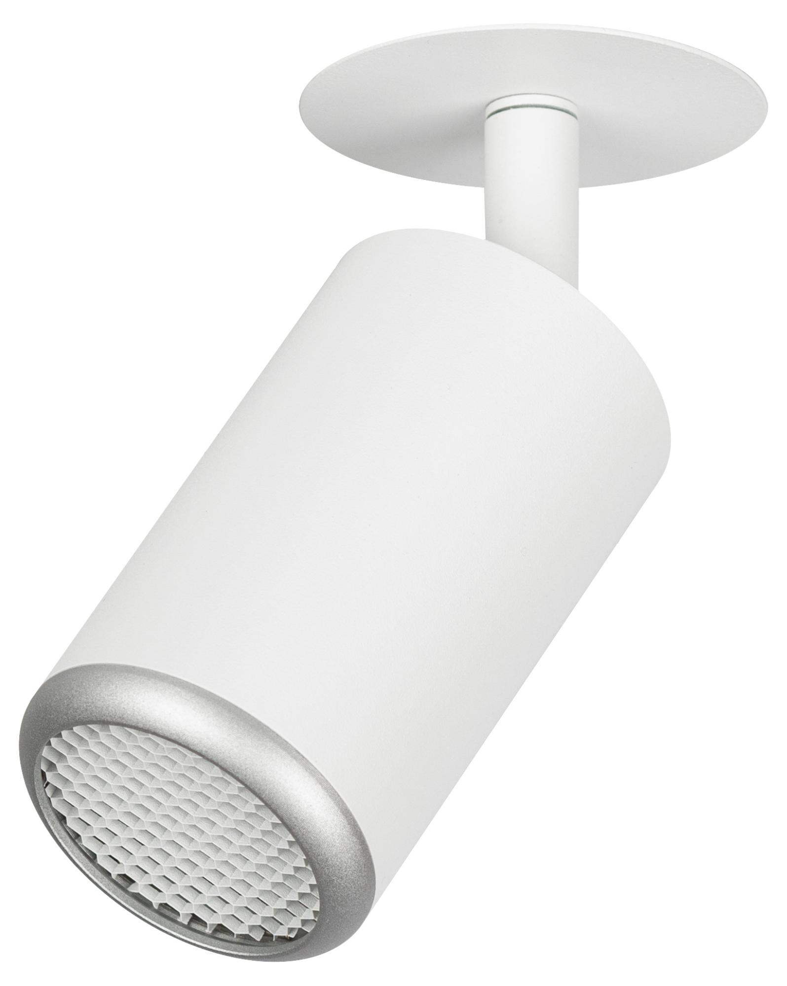 Светильник встраиваемый алюминиевый KL106 WH/SL MR16 GU5.3 белый/серебро матовый