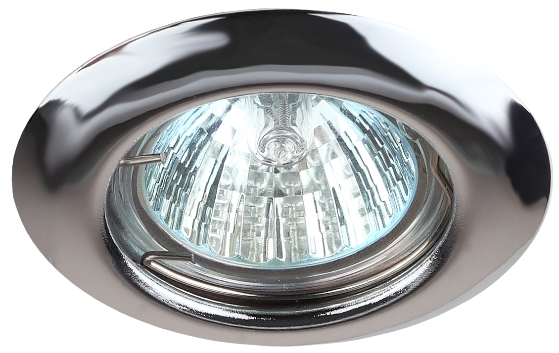 Светильник штампованный MR16,12V/220V, 50W хром ST3 CH