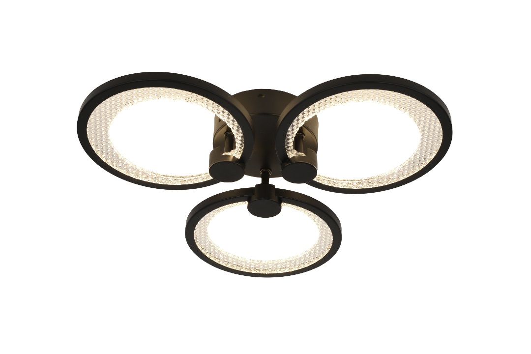 Светильник светодиодный потолочный ДПБ-46Вт 2 327Лм Модерн с ДУ Odry CLL-1-46-RC BK