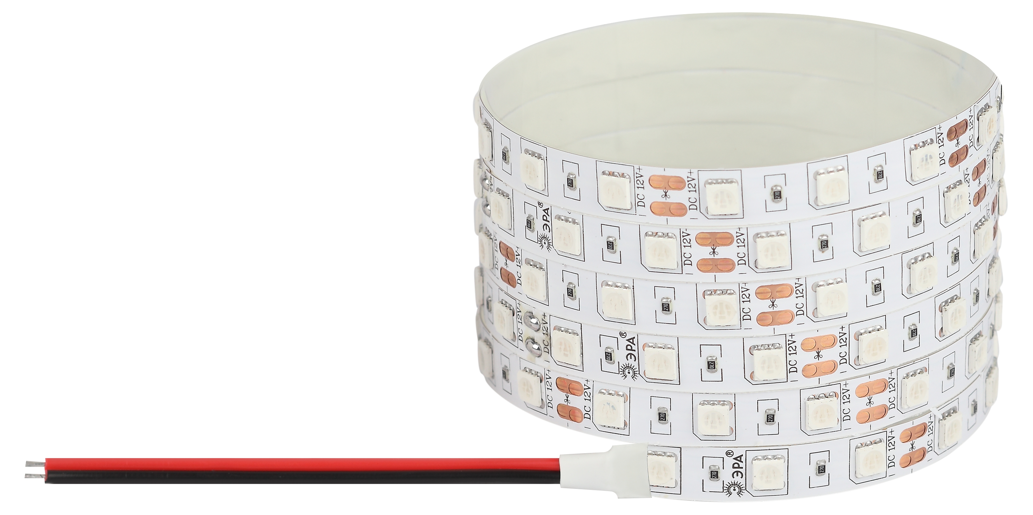 Лента светодиодная 14,4Вт/м 12В красный IP20 60LED/м LS5050-14,4-60-12-R-IP20-1 year-5m