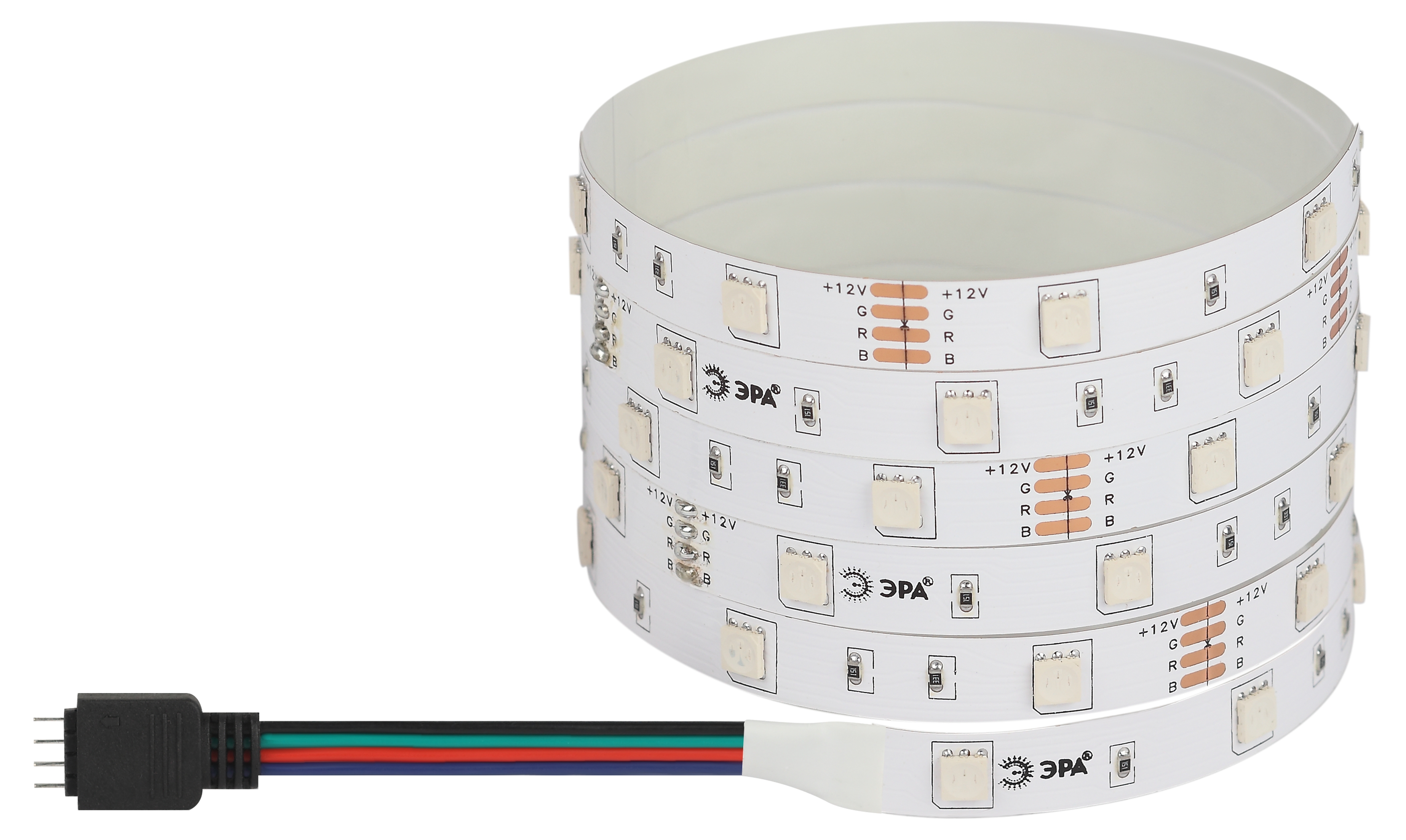 Лента светодиодная 7,2Вт/м 12В RGB IP20 60LED/м LS5050-7,2-30-12-RGB-IP20-1