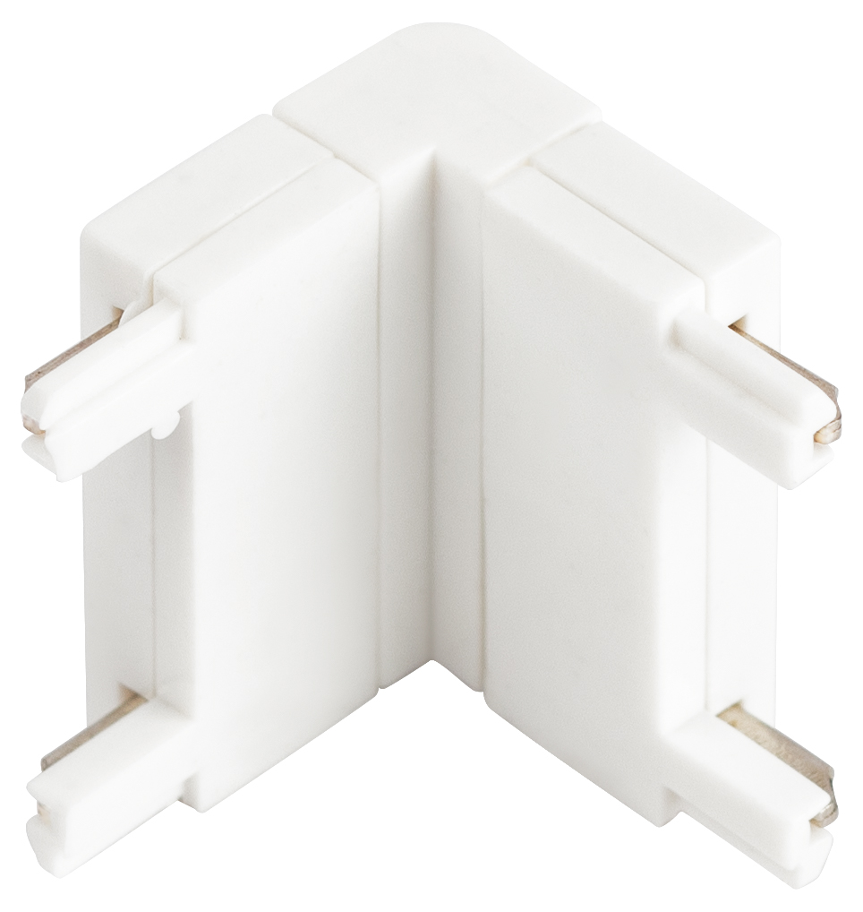Коннектор угловой внутренний для тонкого магнитного шинопровода белый TRM-S5-CCW WH