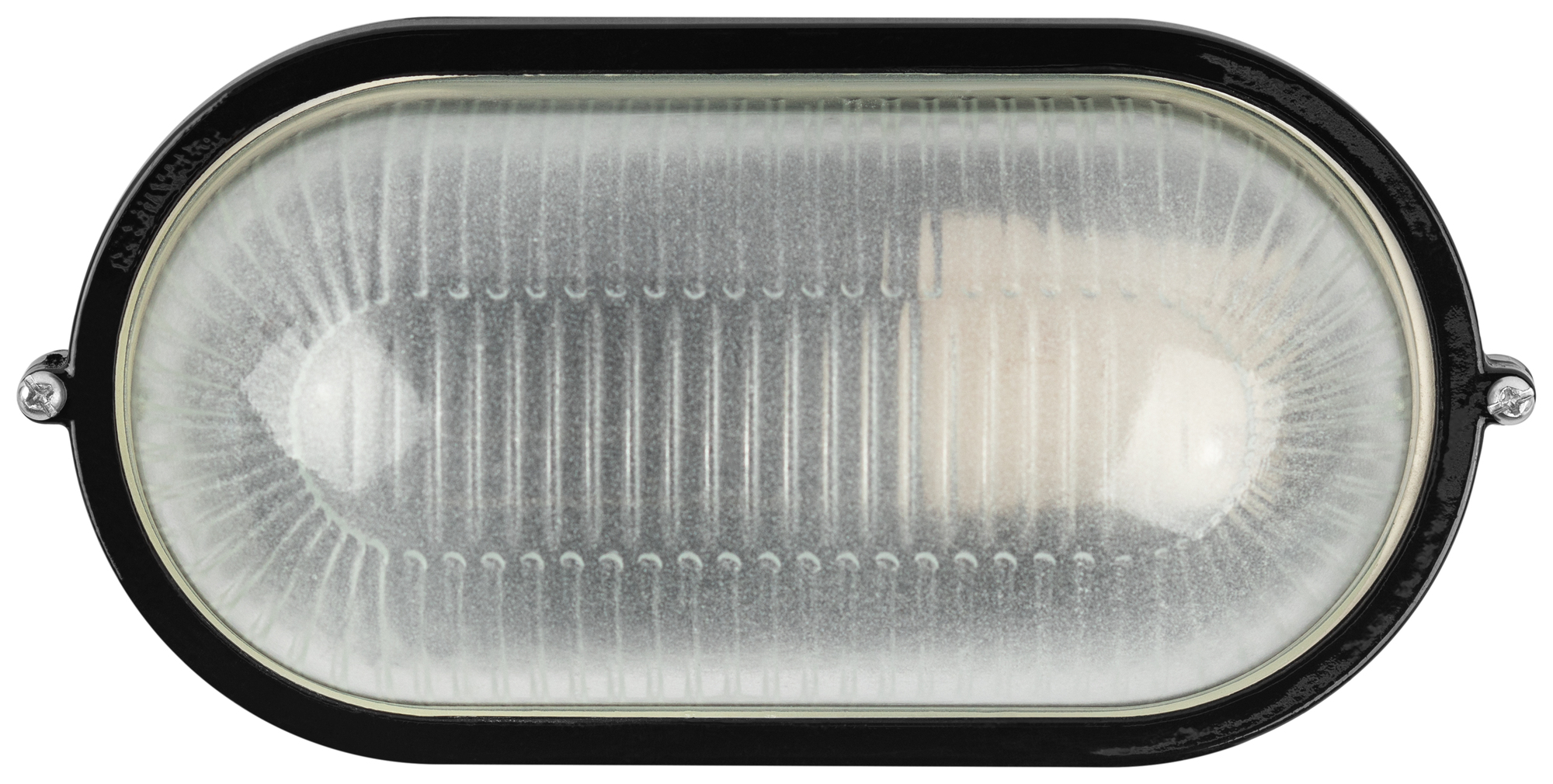 Светильник НБП 04-60-001 Акватермо алюминий/стекло IP54 E27 max 60 Вт 212х105 овал черный