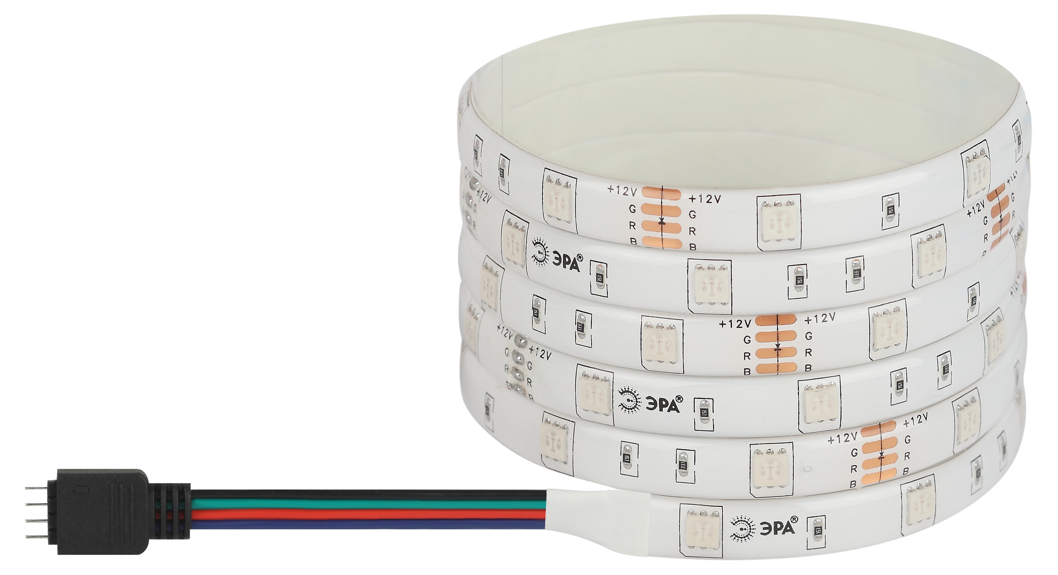 Лента светодиодная 7,2Вт/м 12В RGB IP65 30LED/м LS5050-7,2-30-12-RGB-IP65-1 year-5m