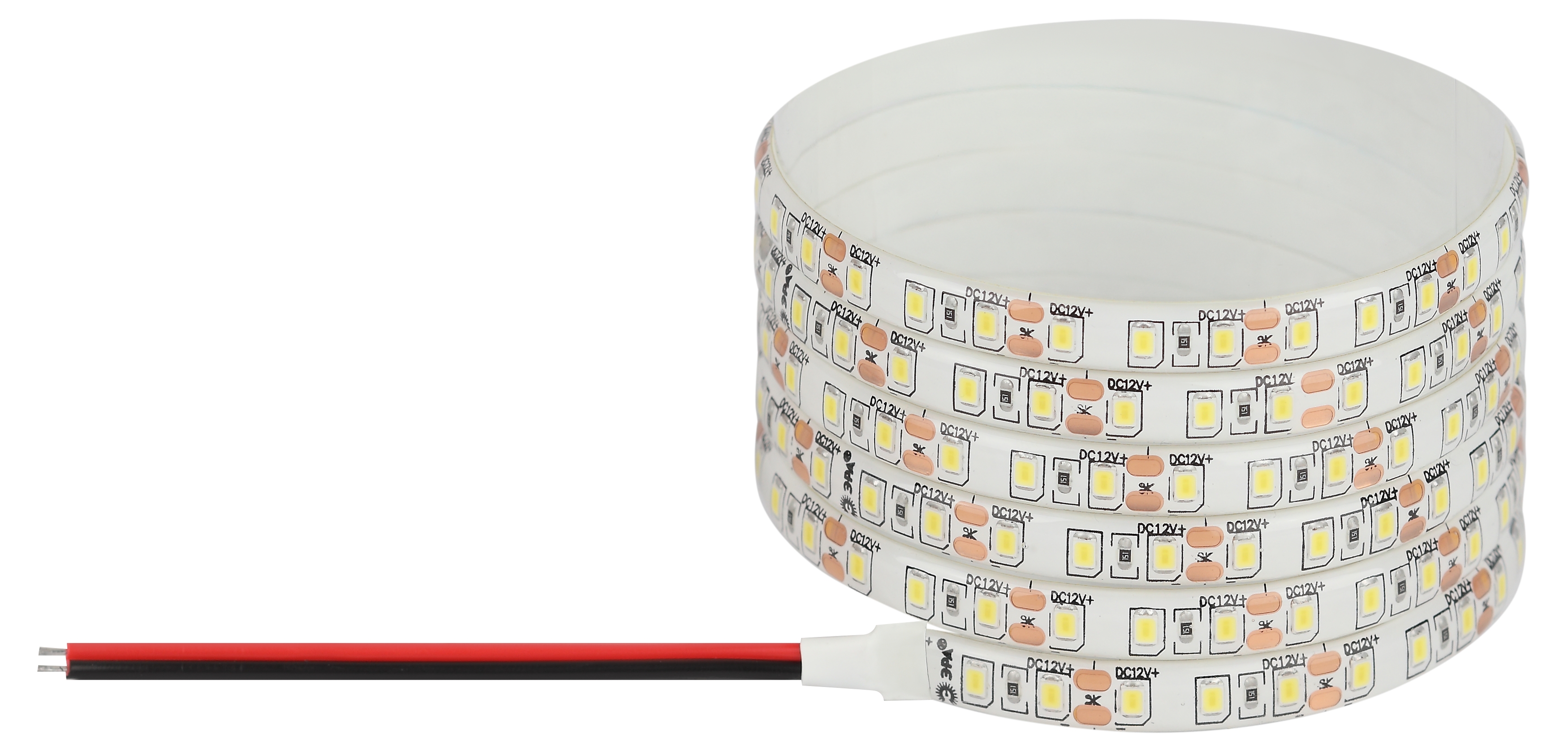 Лента светодиодная 9,6Вт/м 12В 3000К IP65 120LED/м LS2835-120LED-IP65-WW-eco-5м