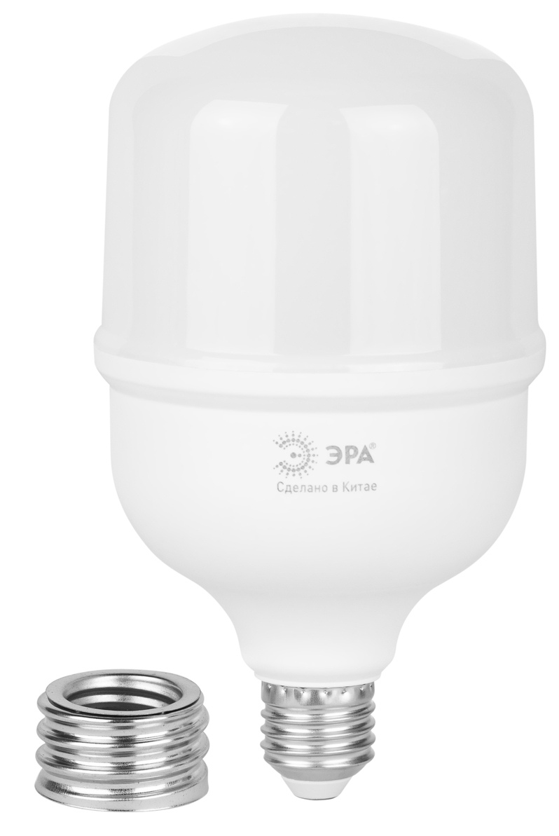 Лампа светодиодная высокой мощности LED 50 Вт 5000Лм 6500К T100 холодный свет E27/E40 (переходник) 170-265В LED POWER T100-50W-865-E27/E40 Green Line