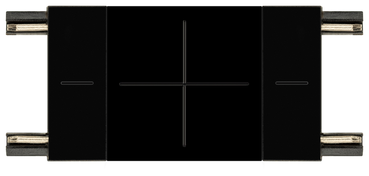 Коннектор прямой для тонкого магнитного трекового шинопровода черный TRM-S5-SC BK