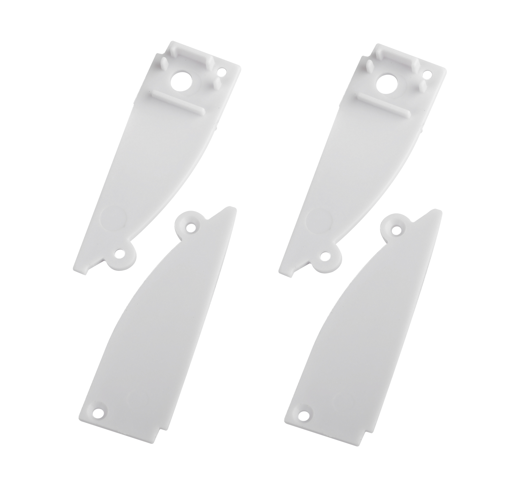 Набор заглушек 9818-3 профиля 9818 2шт глухие 2шт с отверстием