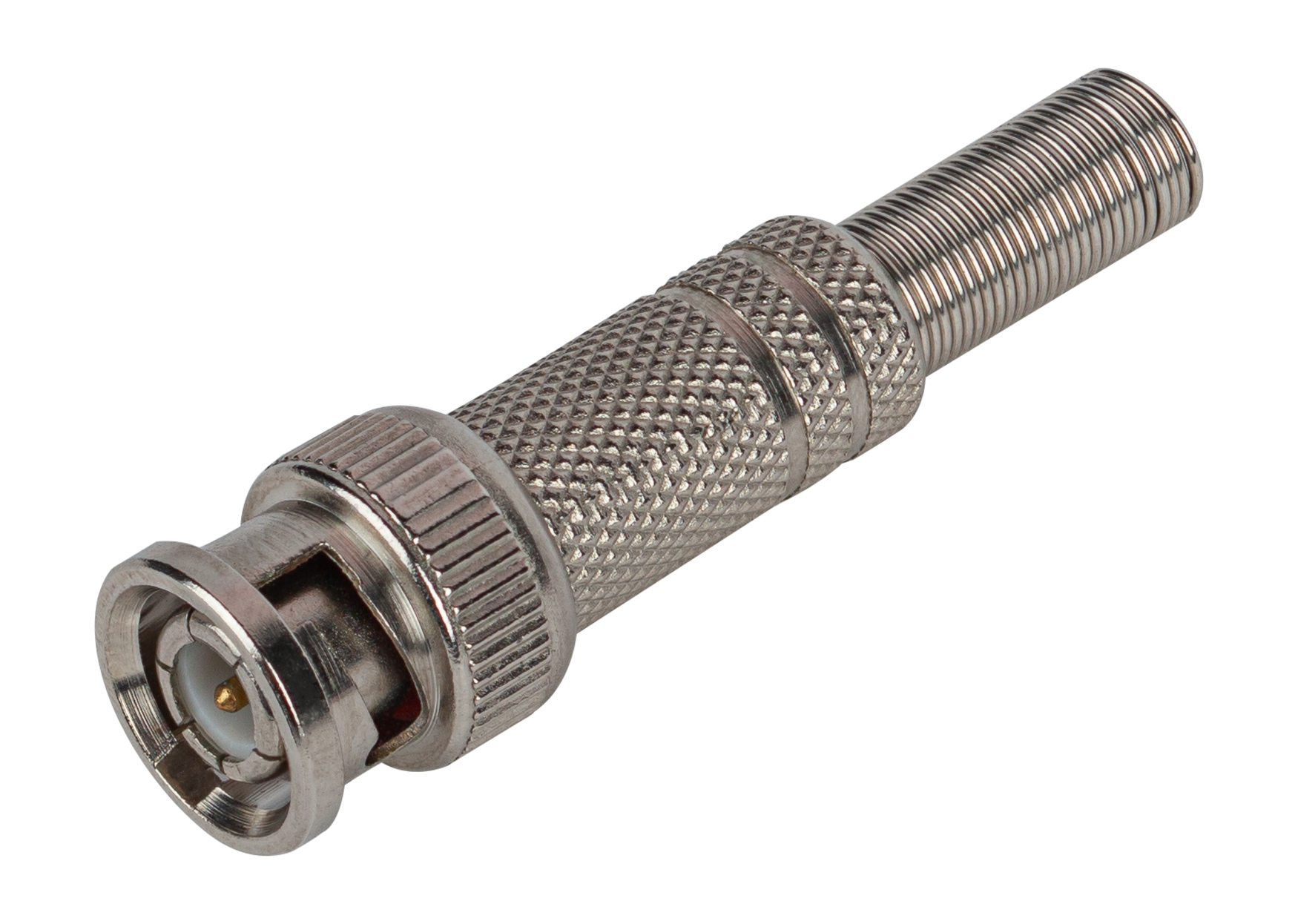 Разъем R-BNC01 штекер BNC под винт с пружиной металл