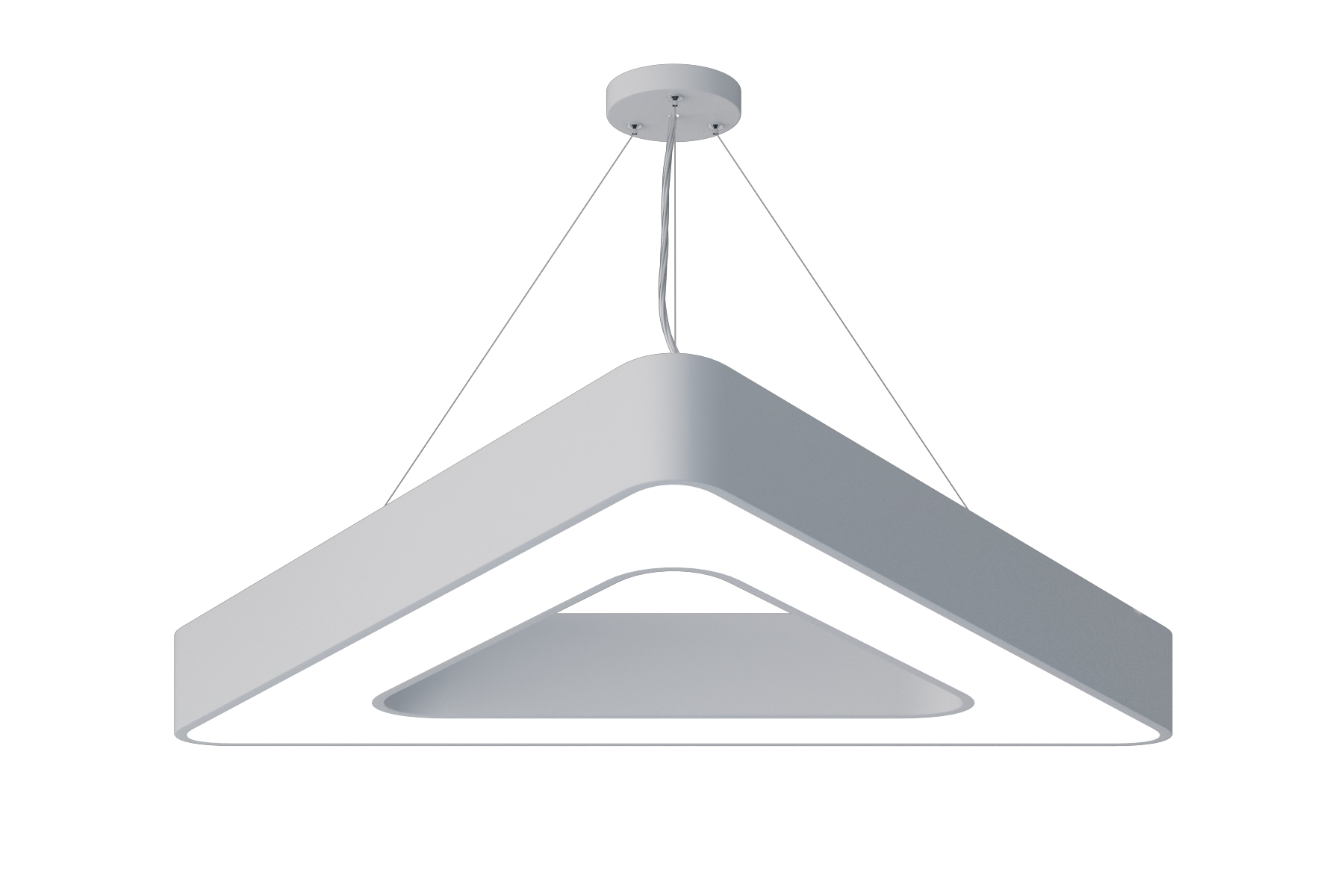 Светильник светодиодный Geometria Delta SPO-154-W-40K-042 42Вт 4000К 2300Лм IP40 800х800х80 белый подвесной