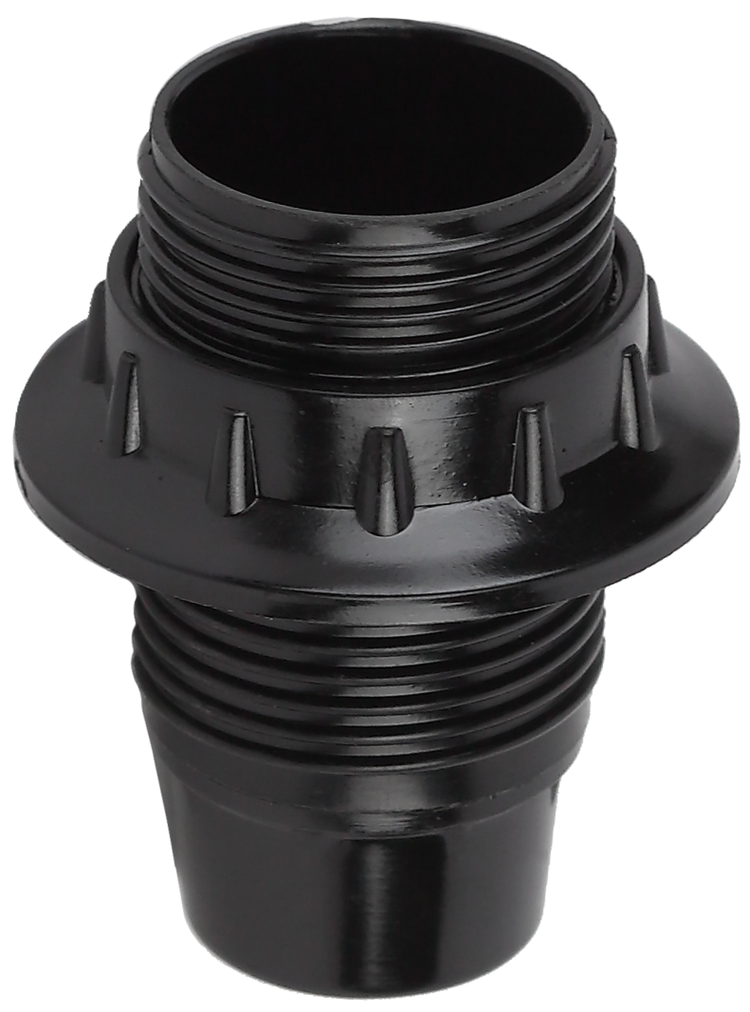 Патрон Е14 с кольцом, бакелит, черный (50/200/3200)