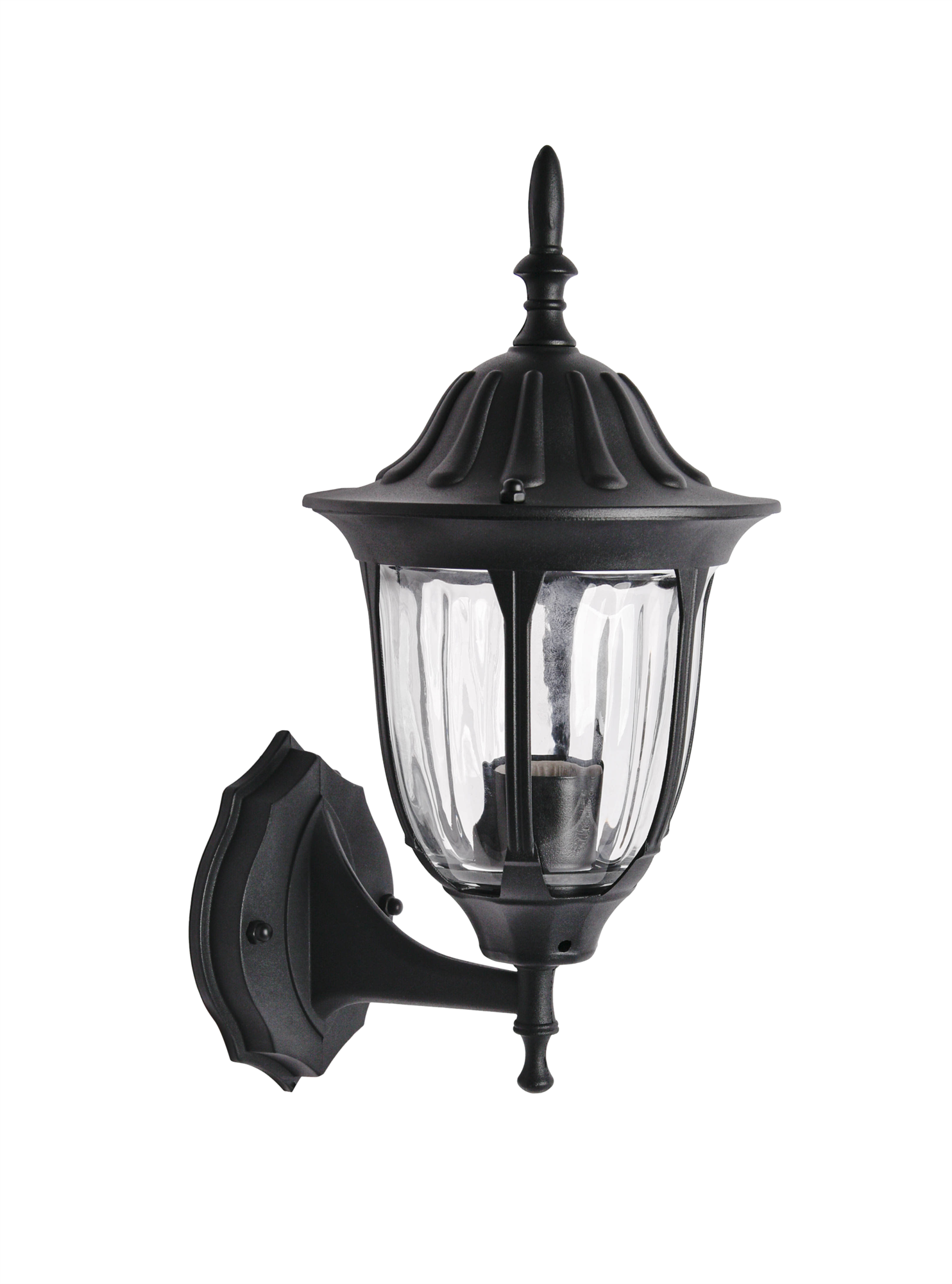 Светильник уличный настенный под лампу E27 IP54 Галатея GBW-105-BL-0380 230В чёрный вверх