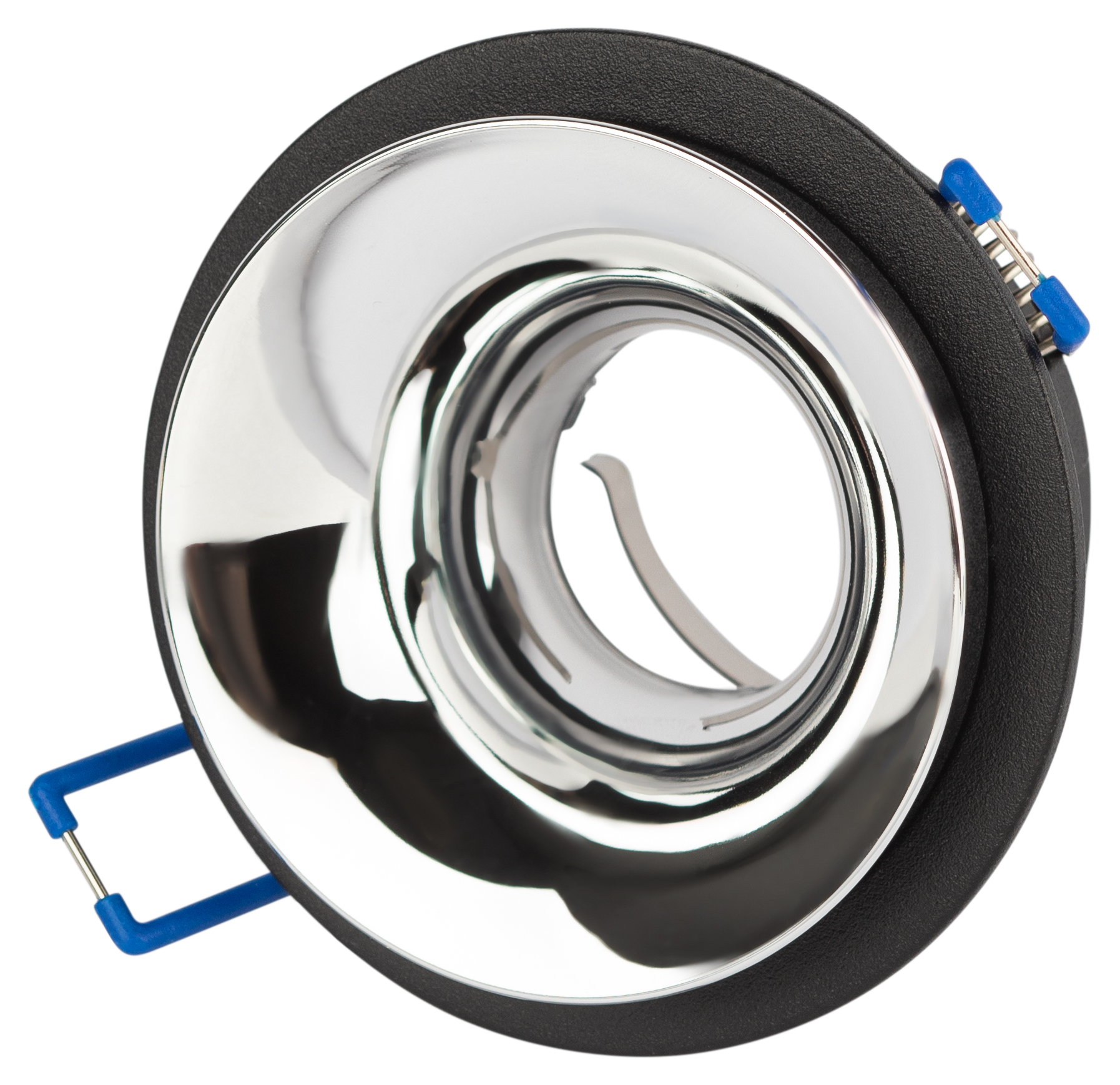 Светильник встраиваемый декоративный KL103 BK/CH MR16 GU5.3 черный хром