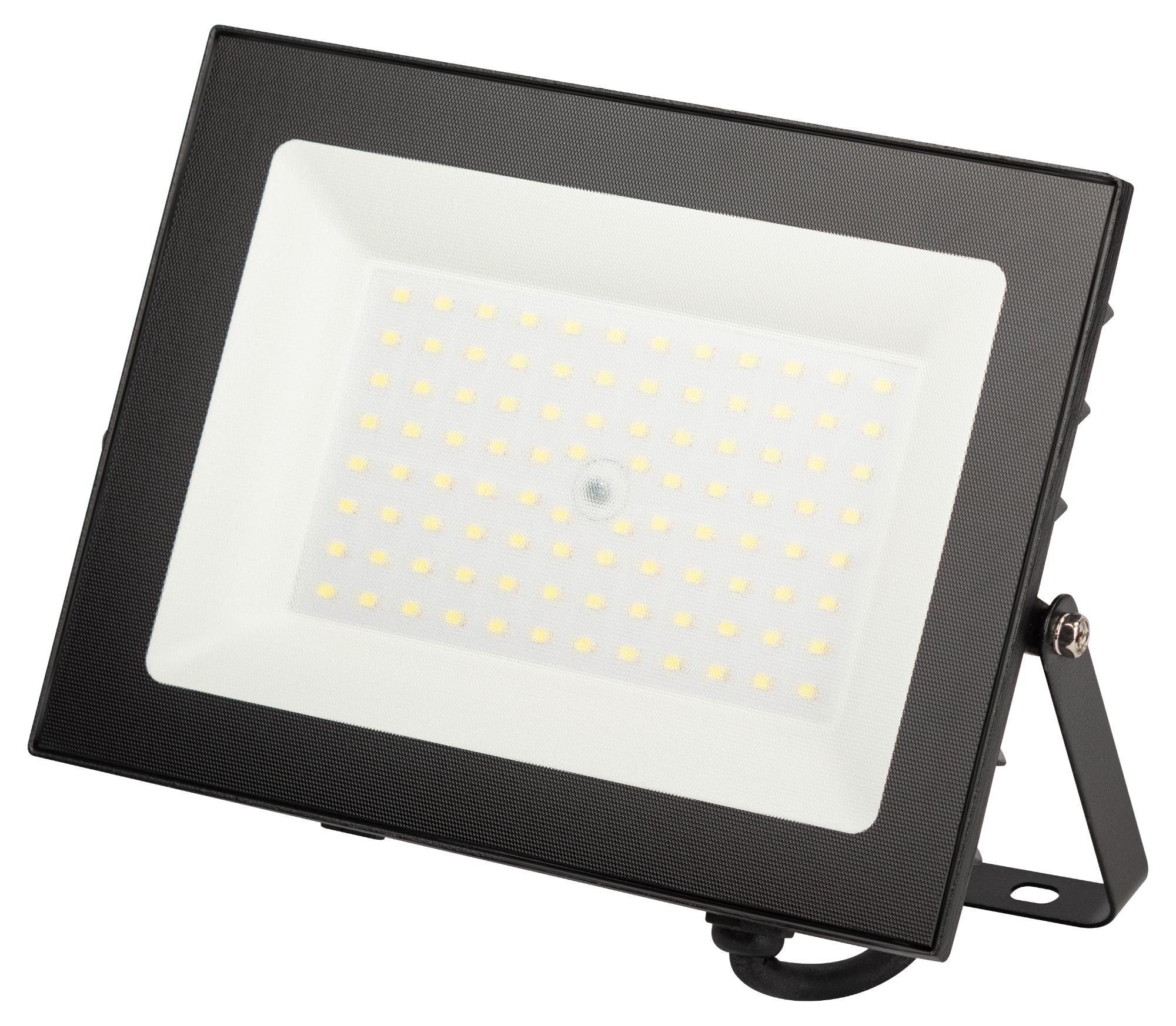 Прожектор светодиодный ДО-70 Вт 6500К 7000 Лм IP65 черный 70w холодный 190-265В LPR-062-0-65K-070