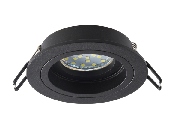 Светильник встраиваемый алюминиевый KL84 BK MR16/GU5.3 черный