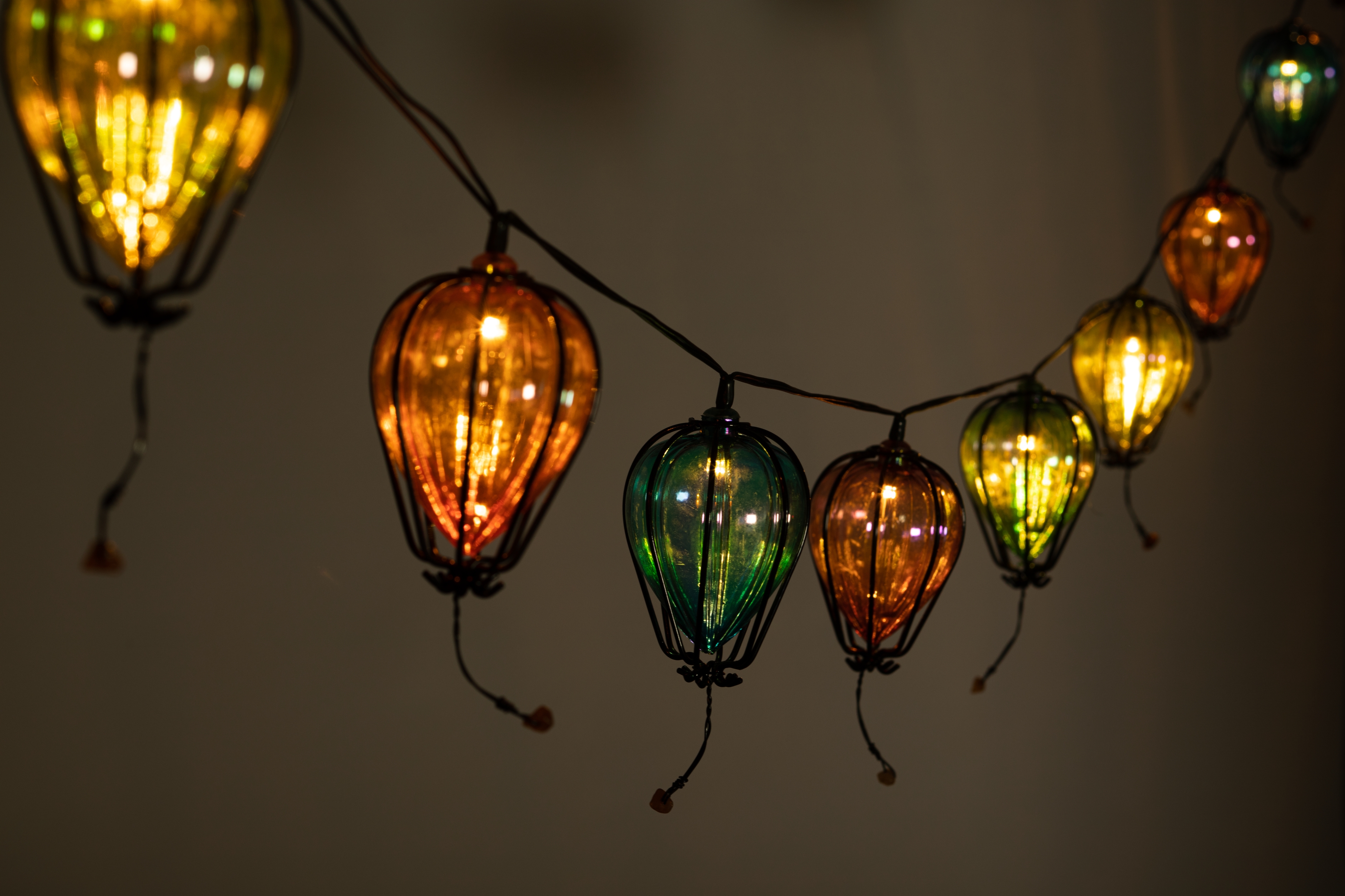 Гирлянда садовая Воздушные шарики на солнечной батарее 3,8 м длина рабочей части 1,8 метров 10 LED ERASF23-21