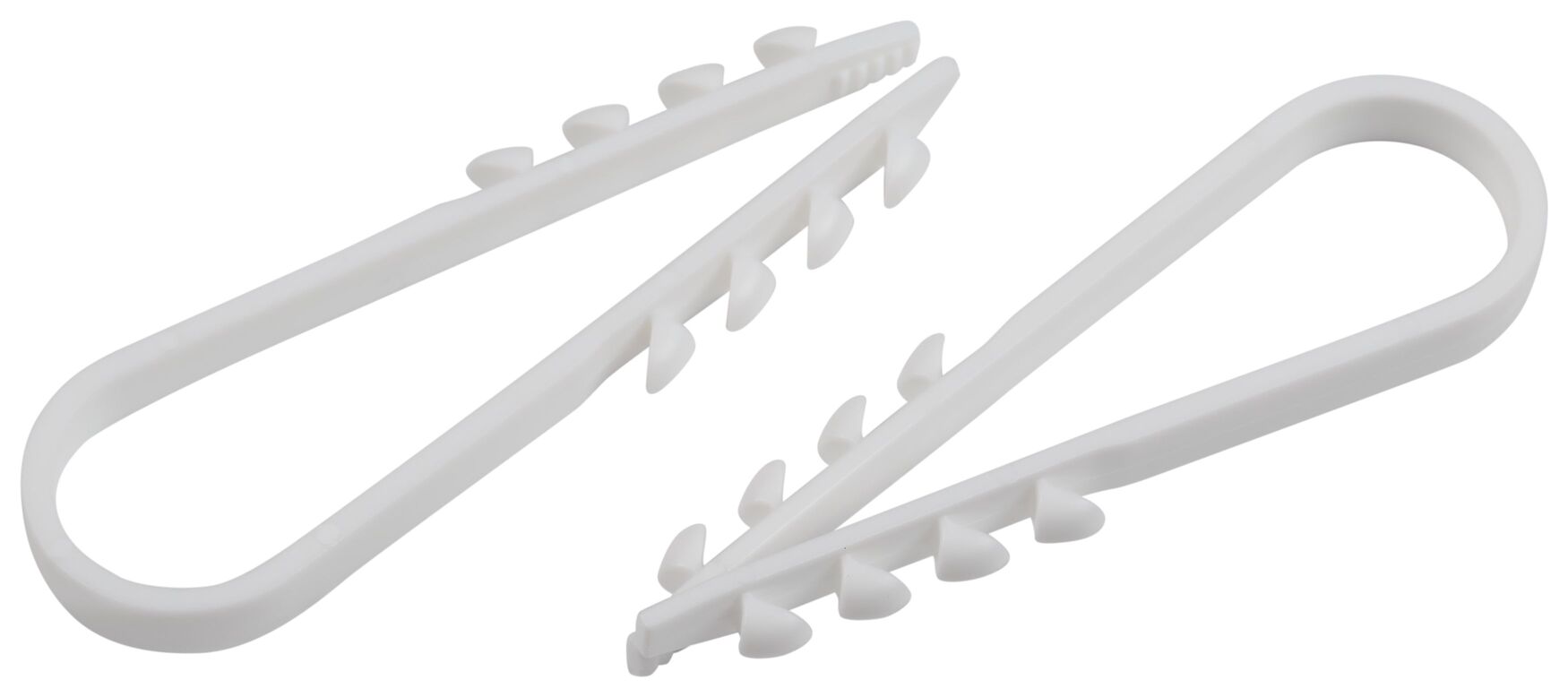 Дюбель-хомут для круглого кабеля 11-18 мм белый (10 штук) NO-224-557