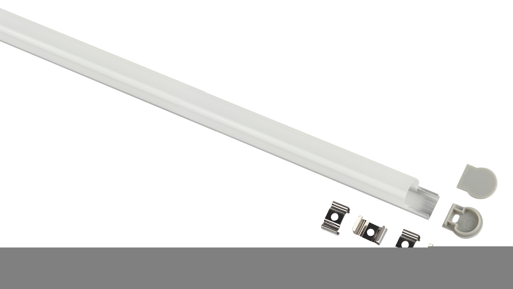 Комплект с накладным анодированным профилем 1520 15х20мм 2м