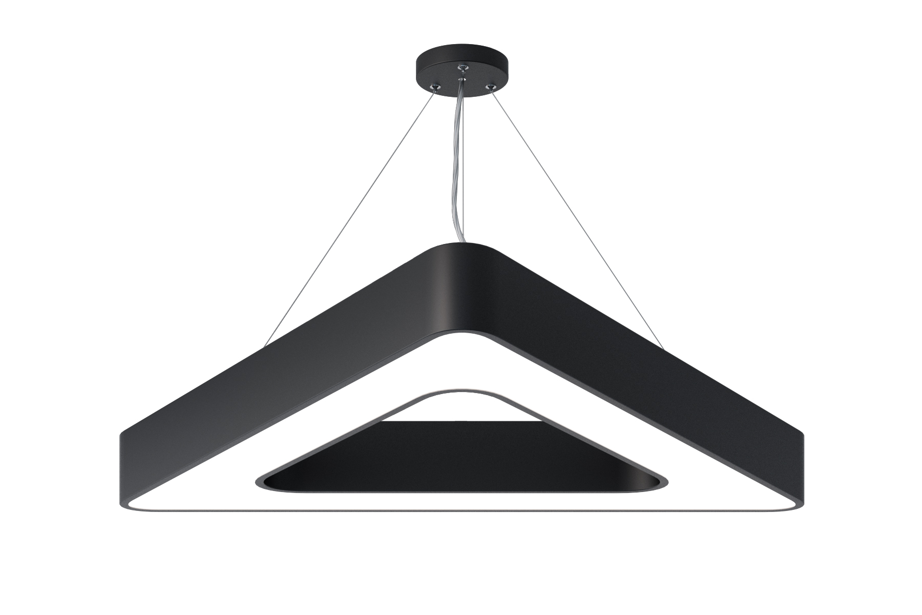 Светильник светодиодный Geometria Delta SPO-154-B-40K-042 42Вт 4000К 2300Лм IP40 800х800х80 черный подвесной