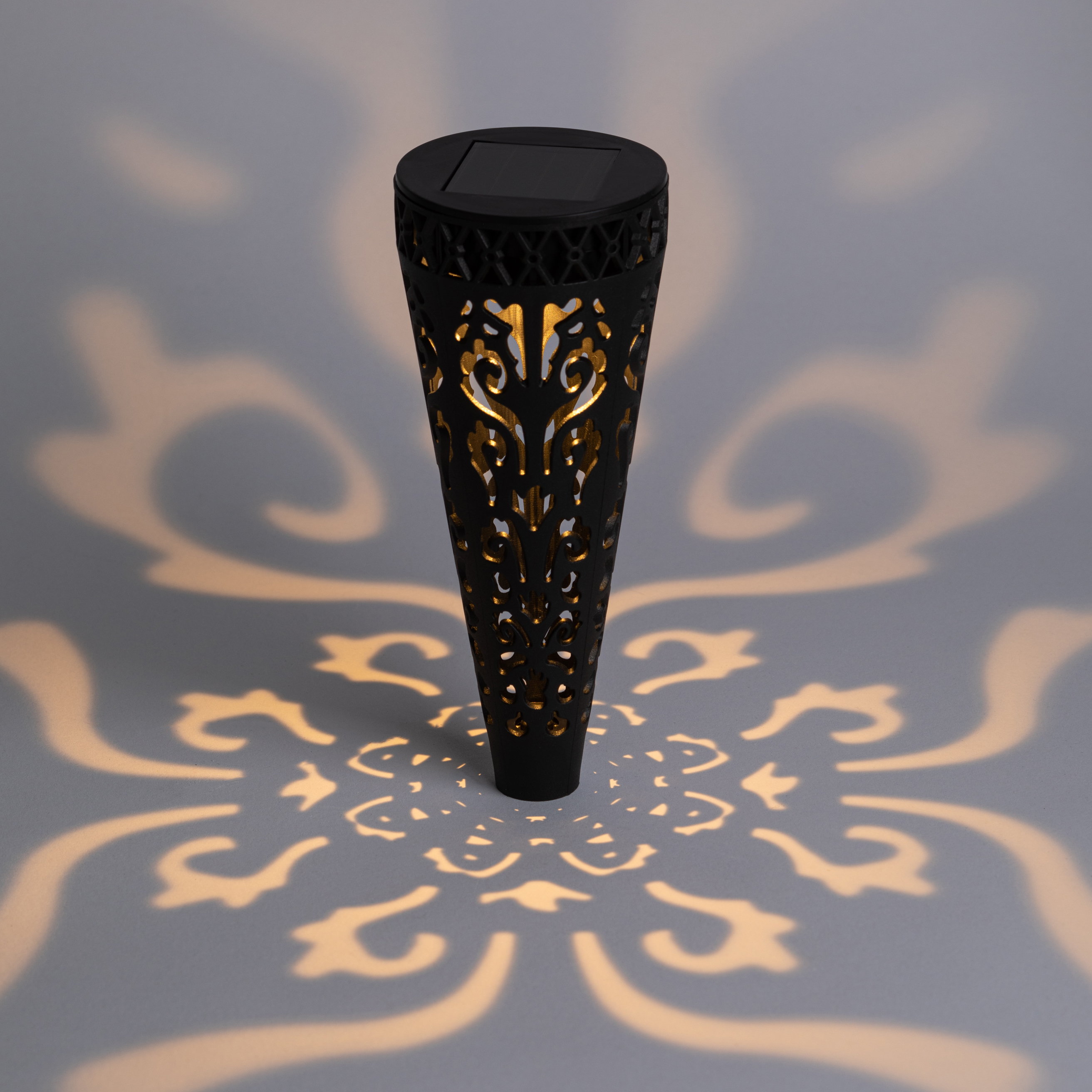 Светильник уличный ERASF22-48 на солнечной батарее садовый Ажур 29 см