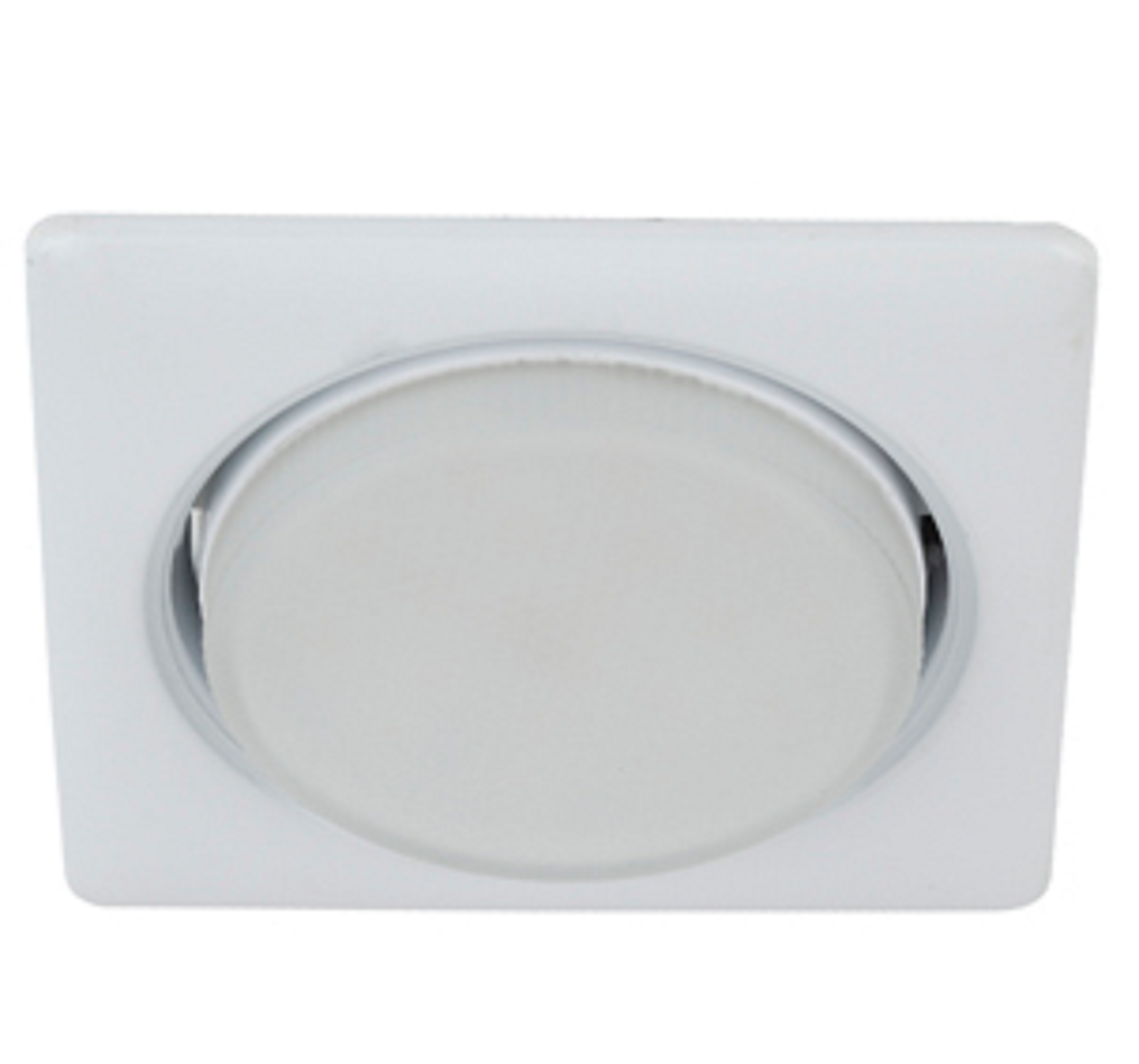 Светильник встраиваемый KL71 WH /1 (к) под лампу Gx53 квадратный 220V 13W белый (40/960)