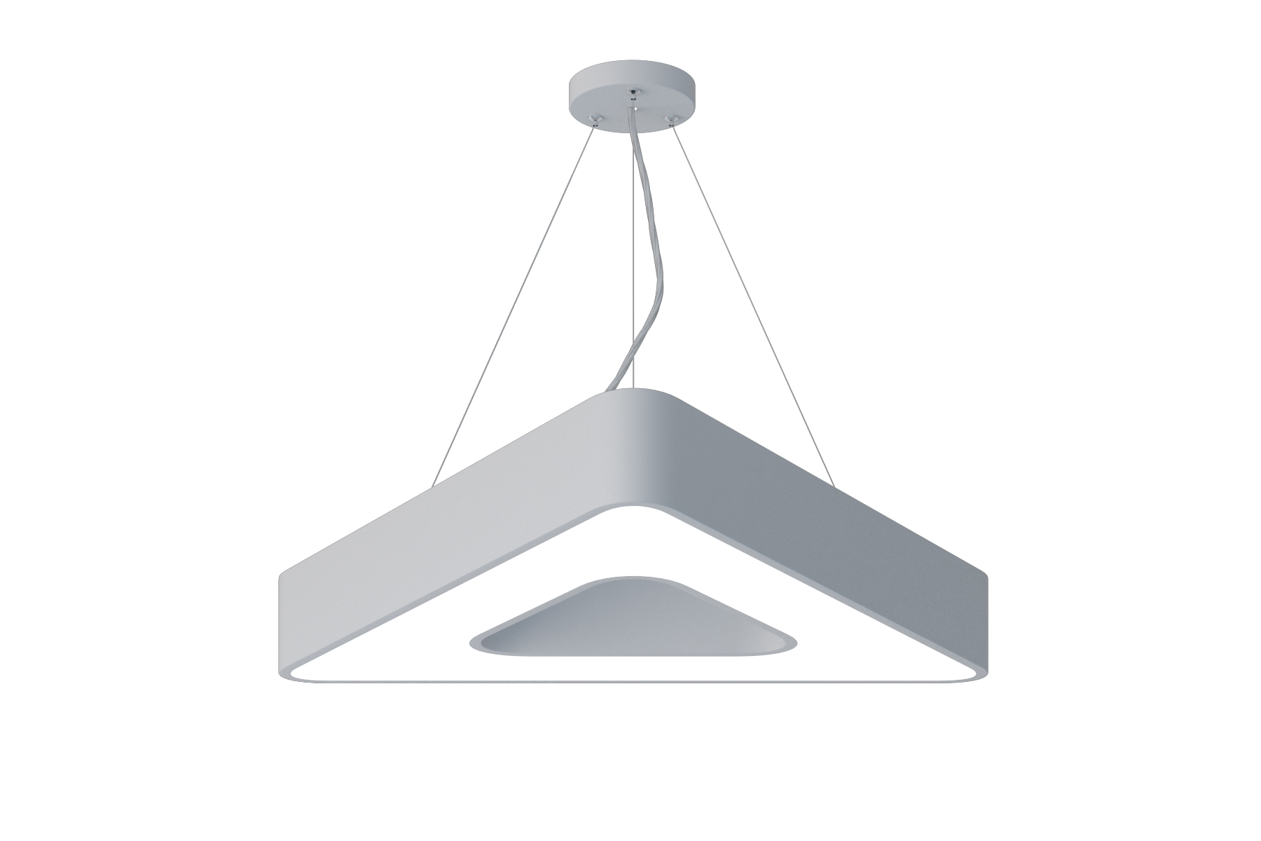 Светильник светодиодный Geometria Delta SPO-153-W-40K-030 30Вт 4000К 2100Лм IP40 600х600х80 белый подвесной