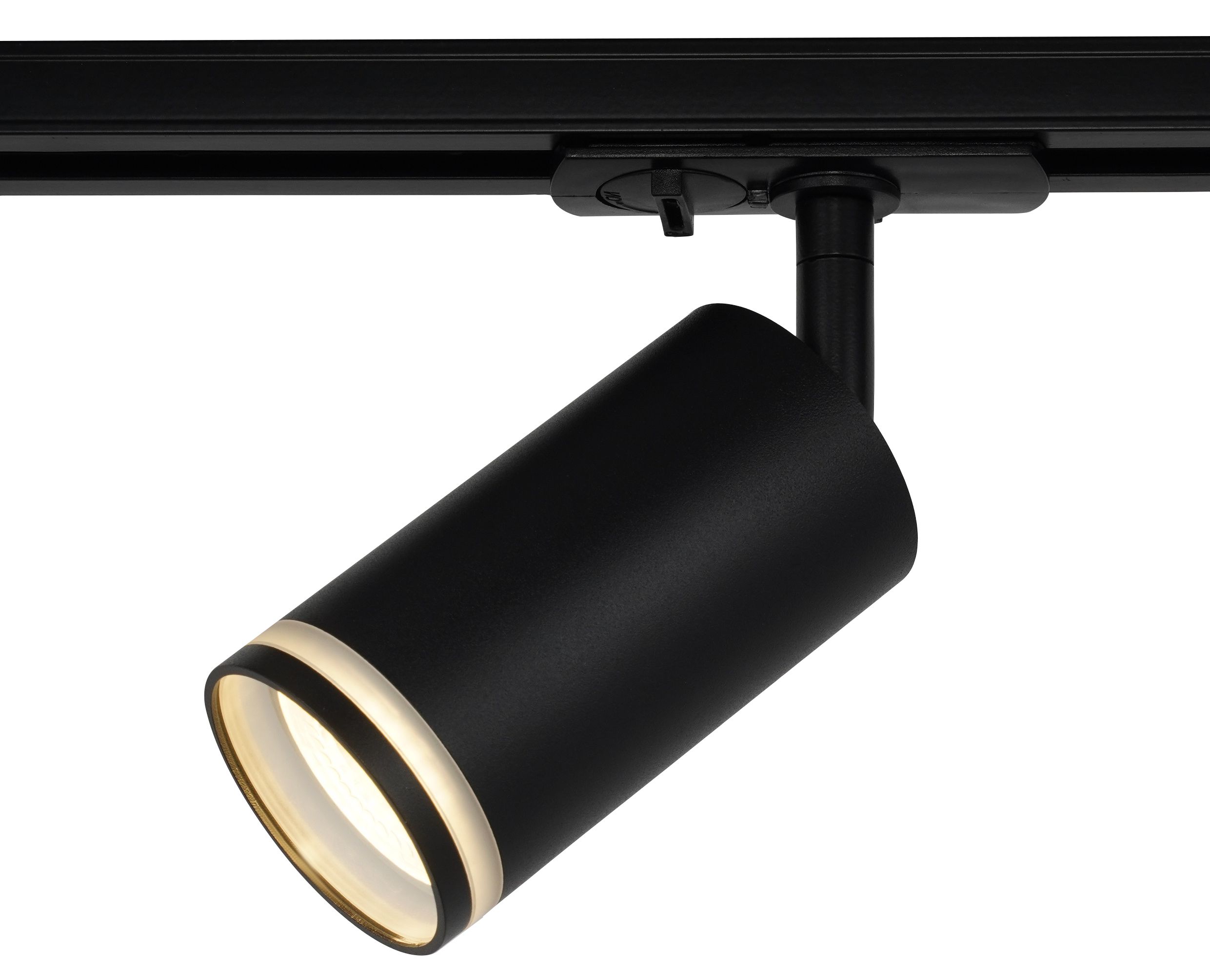 Светильник трековый TR52 - GU10 BK однофазный под лампу GU10 матовый черный