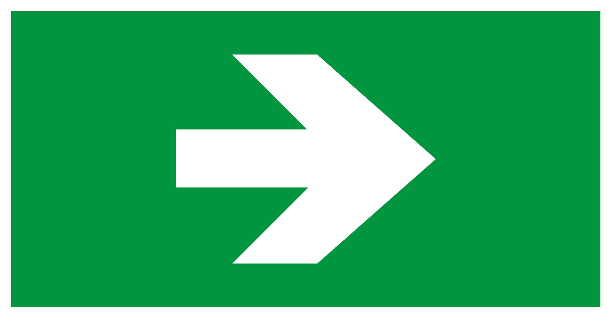 Пиктограмма бэклит для аварийного светильника SSA-103 259x135мм Стрелка без текста INFO-SSA-119