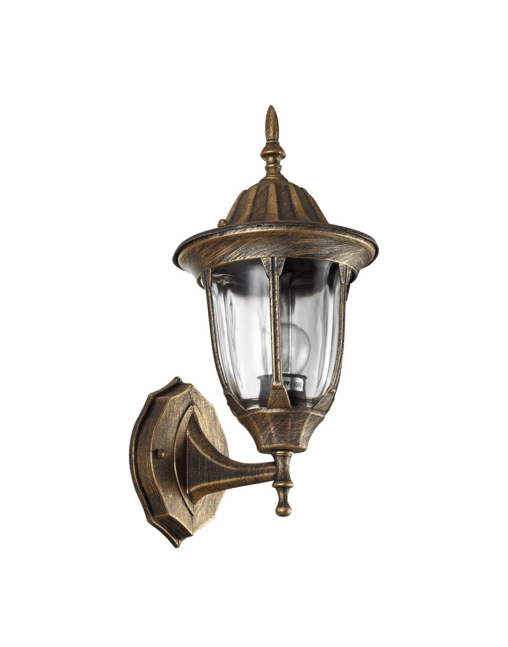 Светильник уличный настенный под лампу E27 IP54 Галатея GBW-105-BR-0380 230В бронза вверх