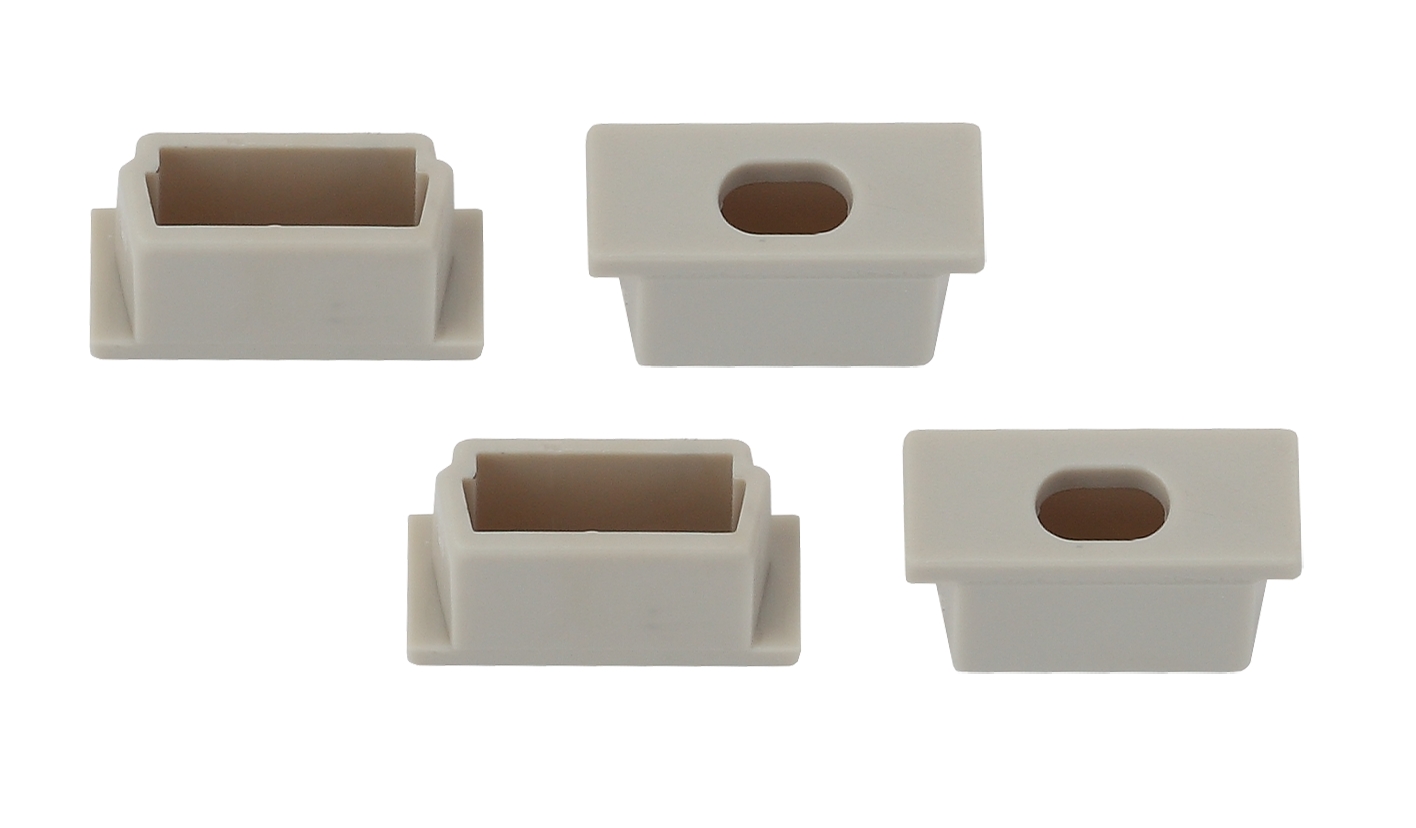 Набор заглушек для профиля CAB251, 4 сквозные (500/15000)