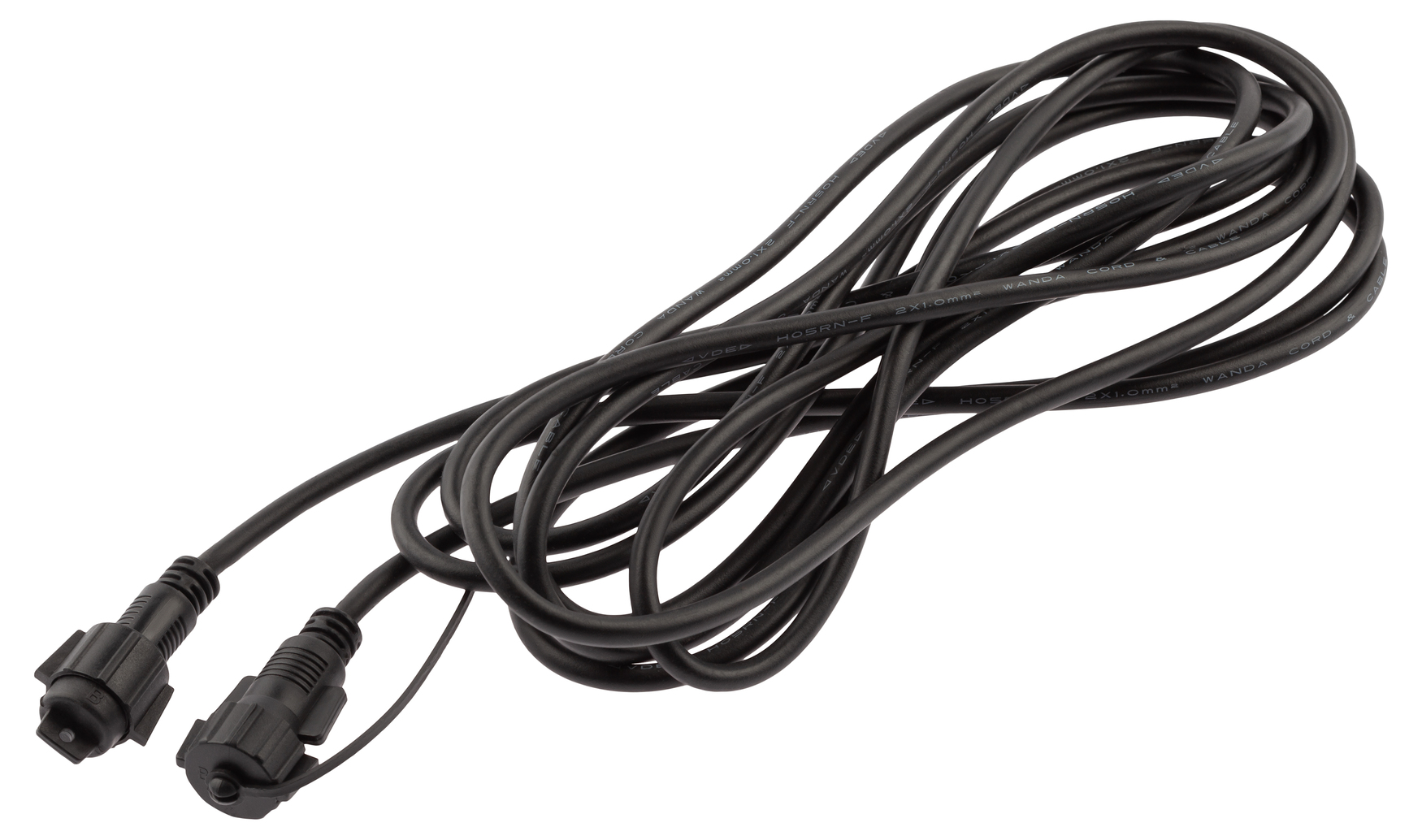 Удлинитель ERAPS-U10 для гирлянды IP65, 10 метров каучук черный