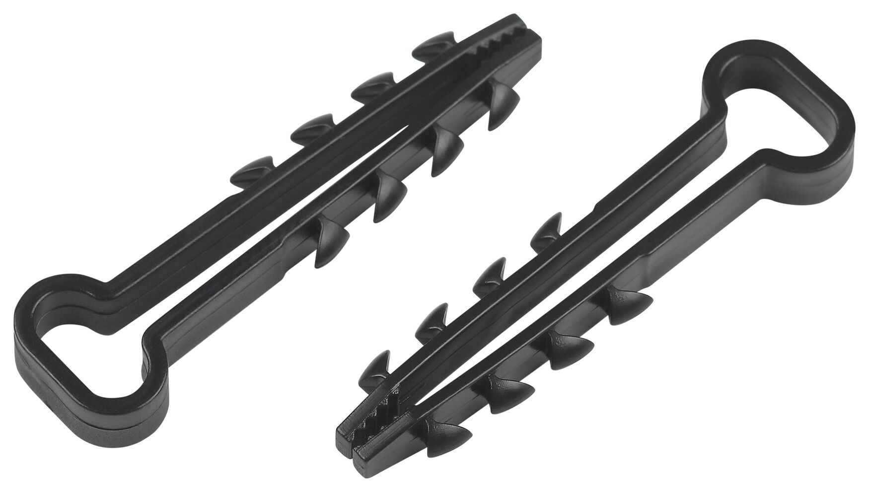 Дюбель-хомут для плоского кабеля 5-8 мм чёрный (100 штук) NO-224-554