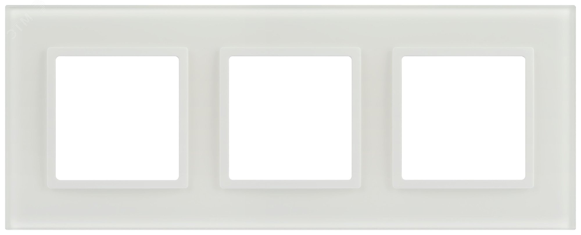 Изображение товара Рамка для розеток и выключателей 3 поста белый матовый пластик ЭРА Elegance 14-5103-01М (шт)