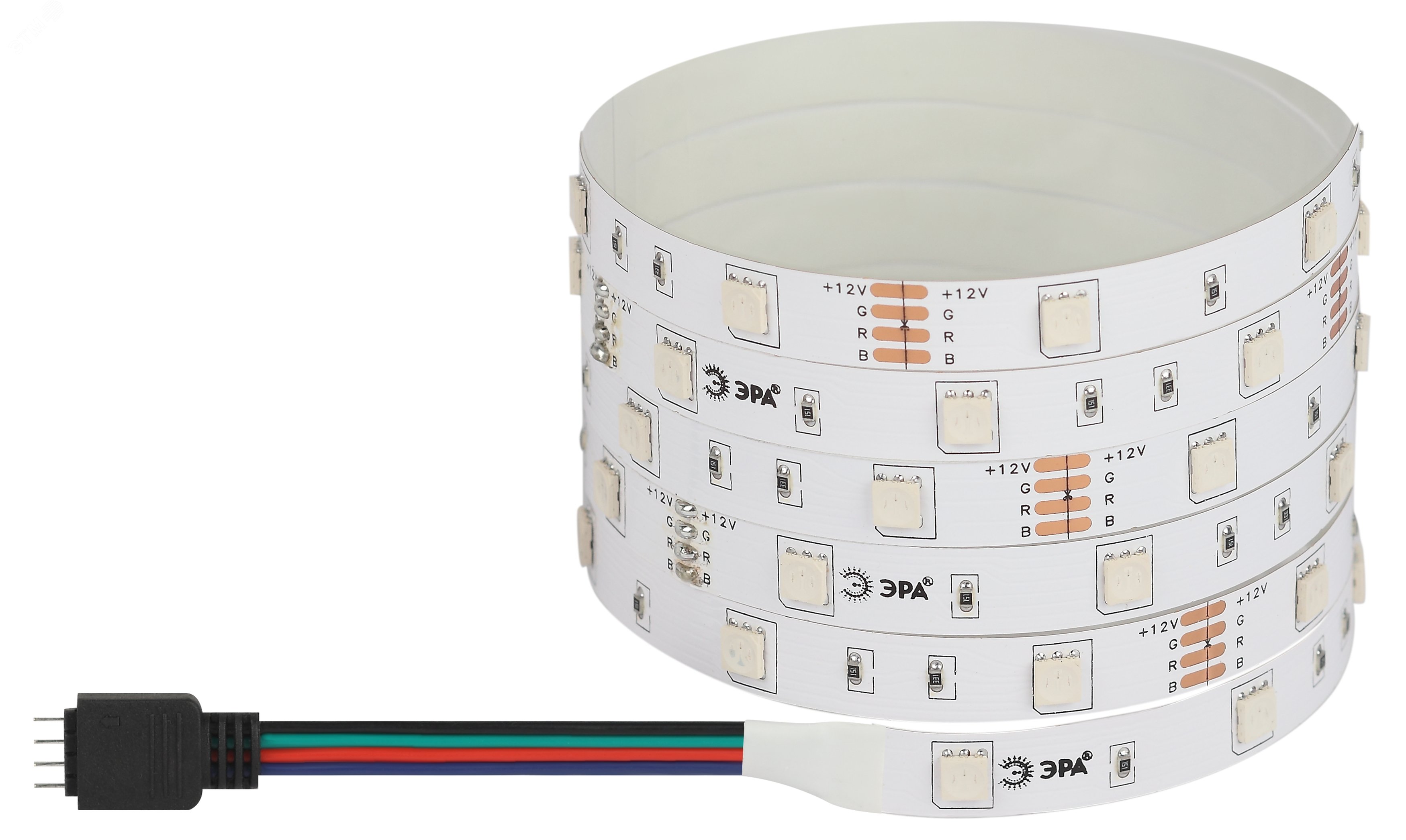 Изображение товара Светодиодная лента 7,2 Вт/м 12V RGB IP20 для внутреннего и уличного освещения