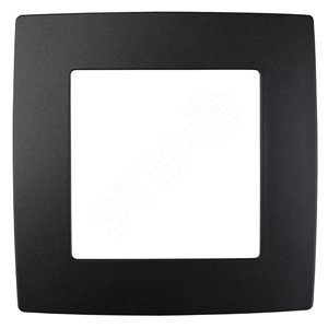 Изображение товара Рамка для розеток и выключателей 1 пост ЭРА антрацит поликарбонат серия Эра 12