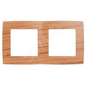 Изображение товара Рамка для розеток и выключателей ЭРА 12 2 поста дуб пластик IP20