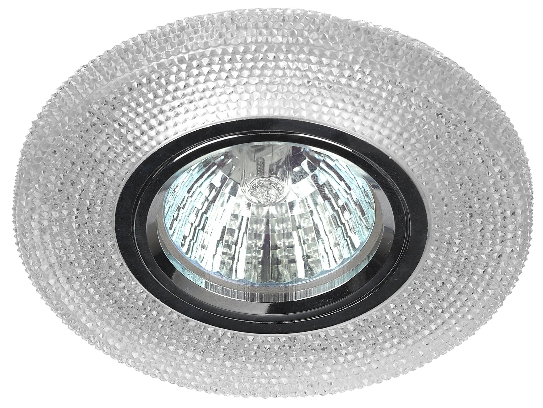 Светильник точечный декоративный cо светодиодной подсветкой, прозрачный DK LD1 WH ЭРА Б0018775 ЭРА - превью