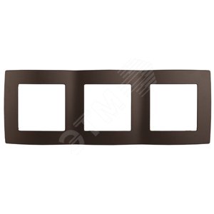 Изображение товара Рамка для розеток и выключателей 3 поста бронза ЭРА 12-5003-13
