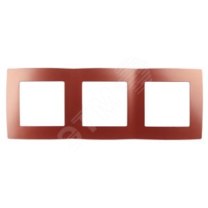 Изображение товара Рамка для розеток и выключателей 3 поста Эра 12 охра пластиковая