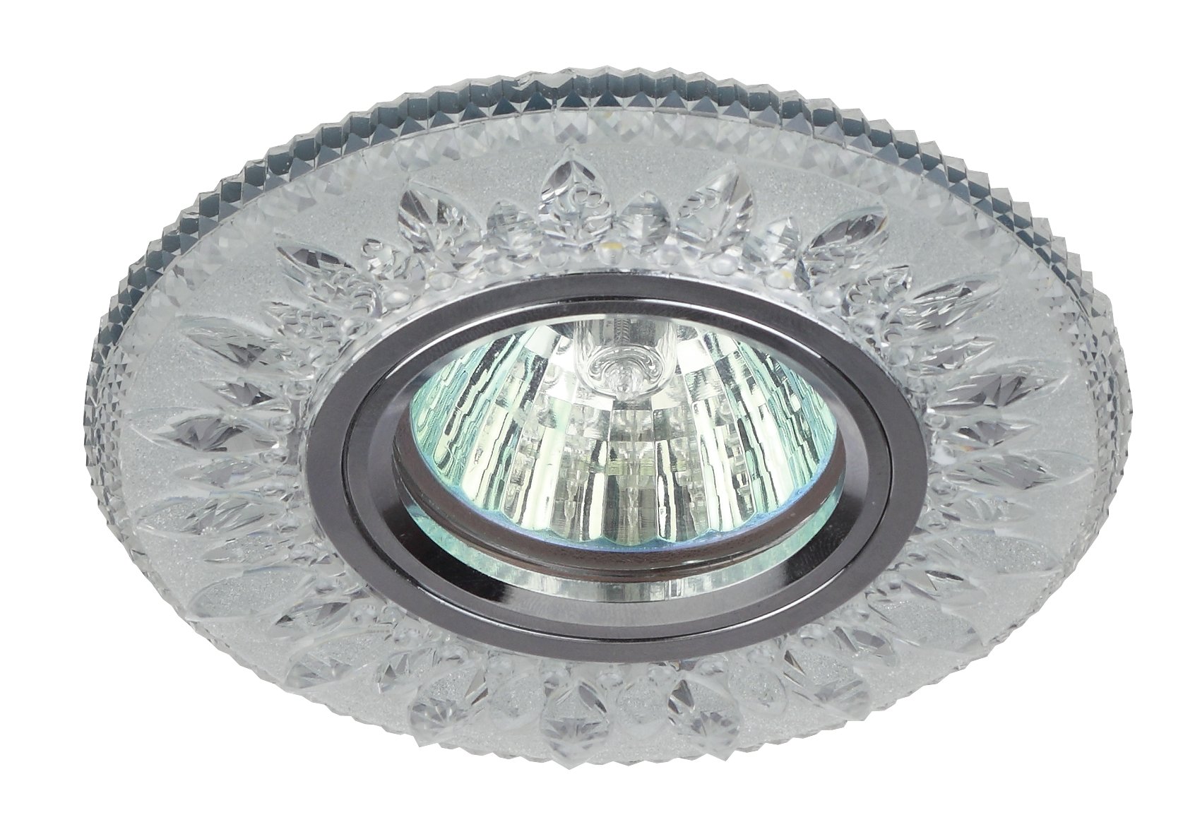 Светильник точечный декоративный cо светодиодной подсветкой MR16, прозрачный DK LD9 SL/WH ЭРА Б0028080 ЭРА - превью