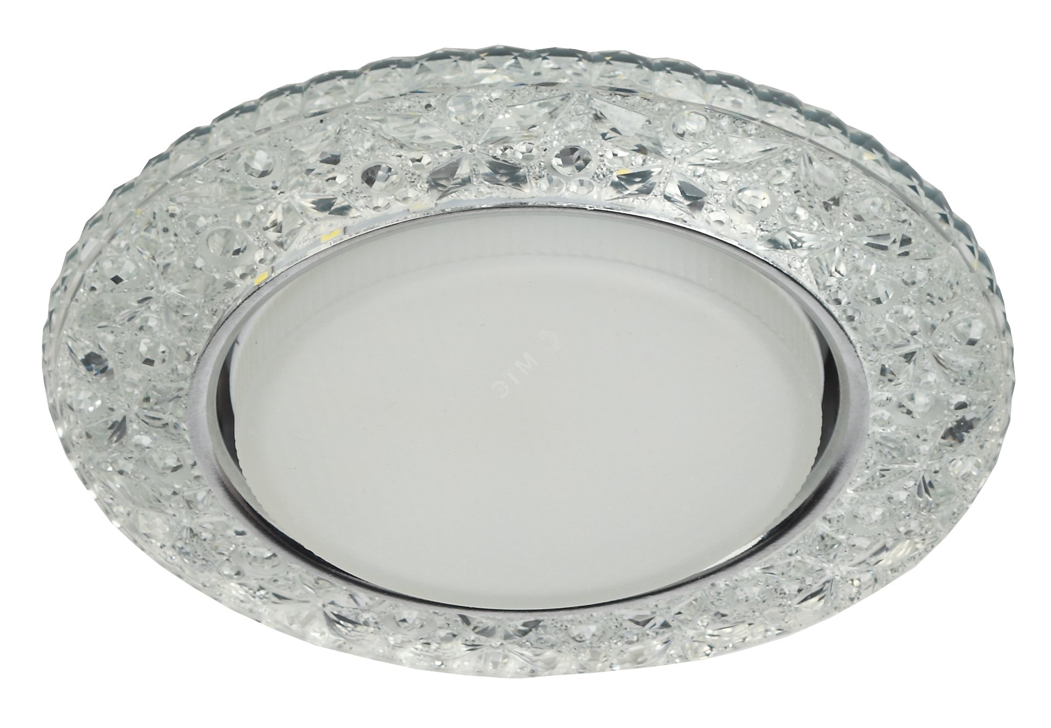 Светильник точечный декоративный cо светодиодной подсветкой Gx53, прозрачный DK LD25 SL/WH