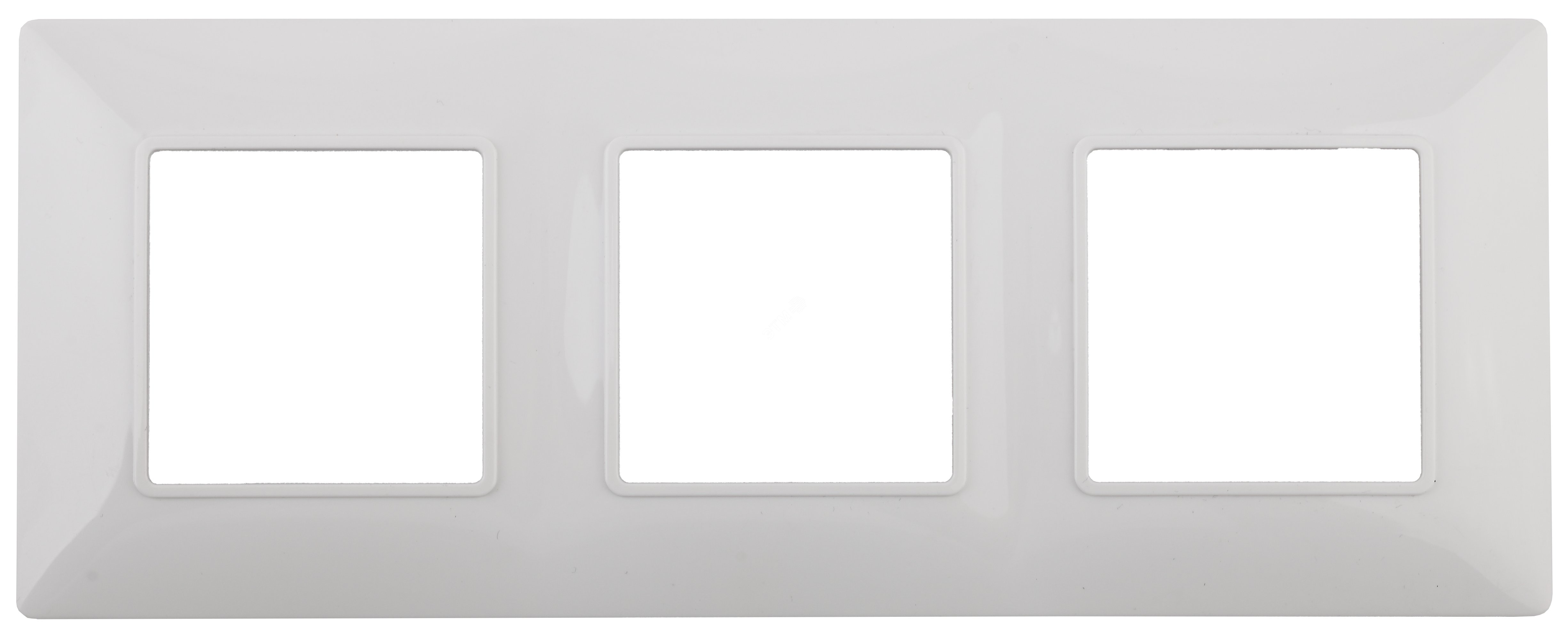 Изображение товара Рамка для розеток и выключателей ЭРА Elegance 3 поста белая пластик