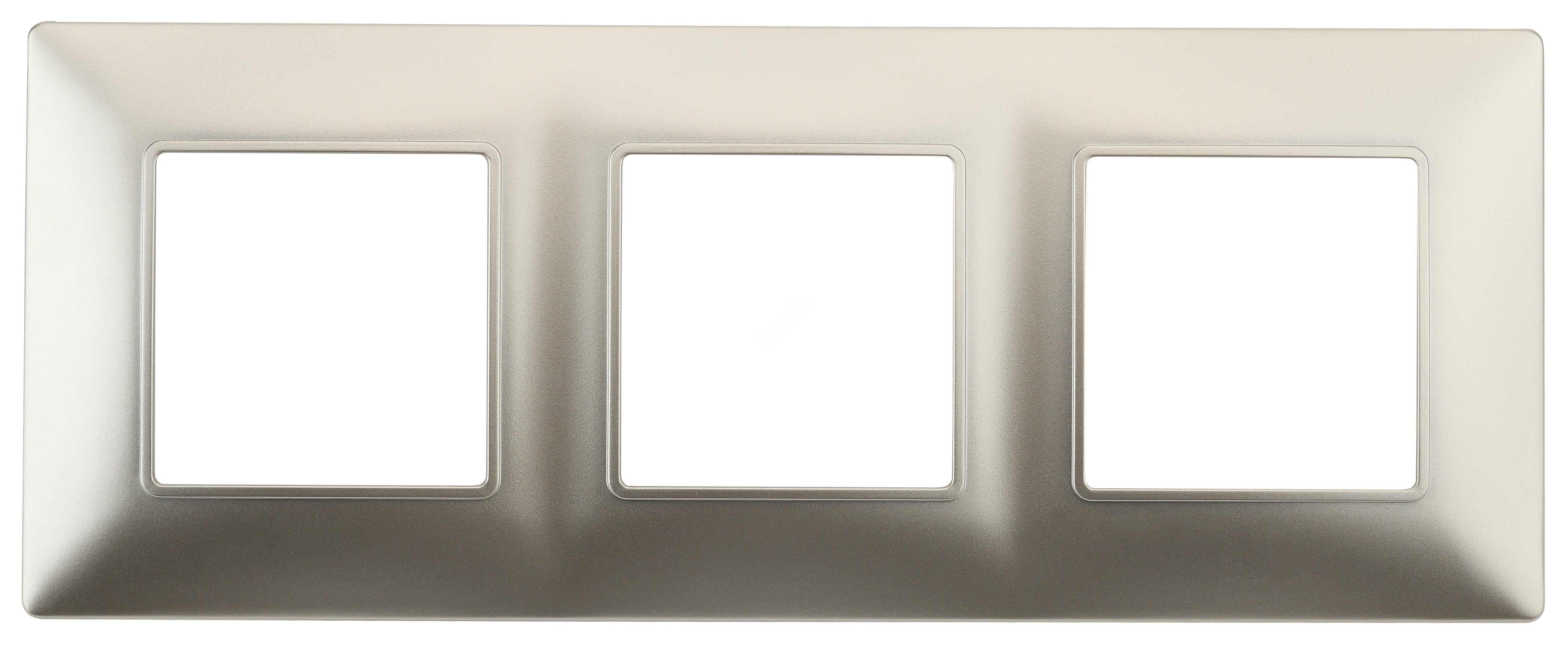 Изображение товара Рамка для розеток и выключателей шампань ЭРА Elegance 3 поста пластик