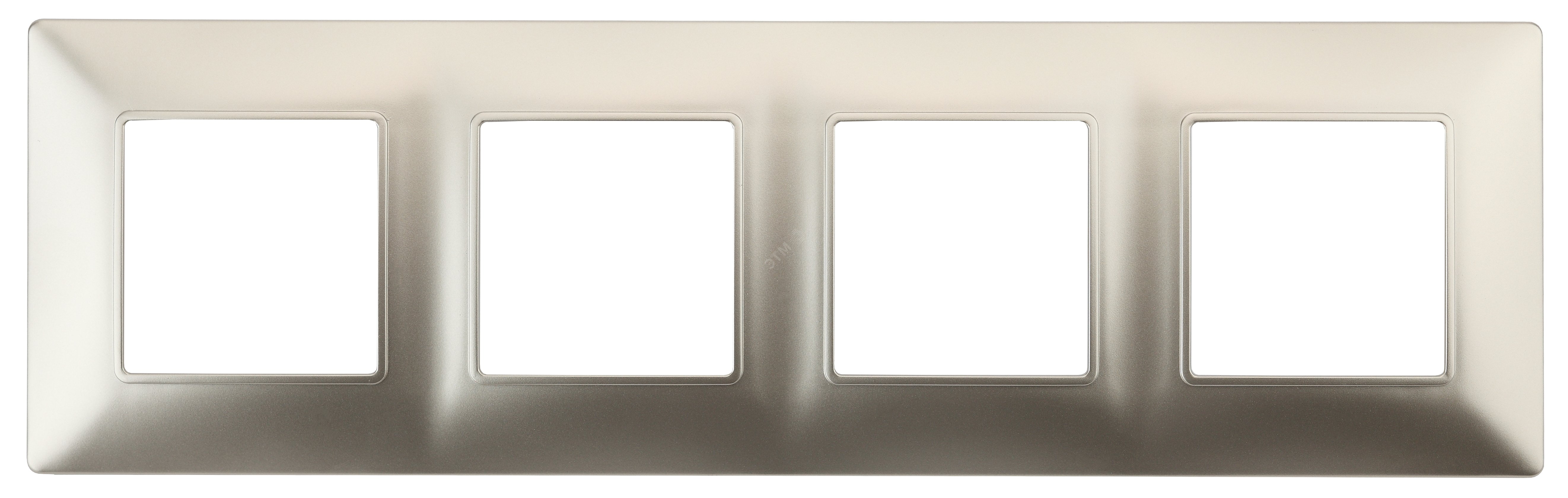 Изображение товара Рамка для розеток и выключателей серии Эра Elegance 4 поста шампань