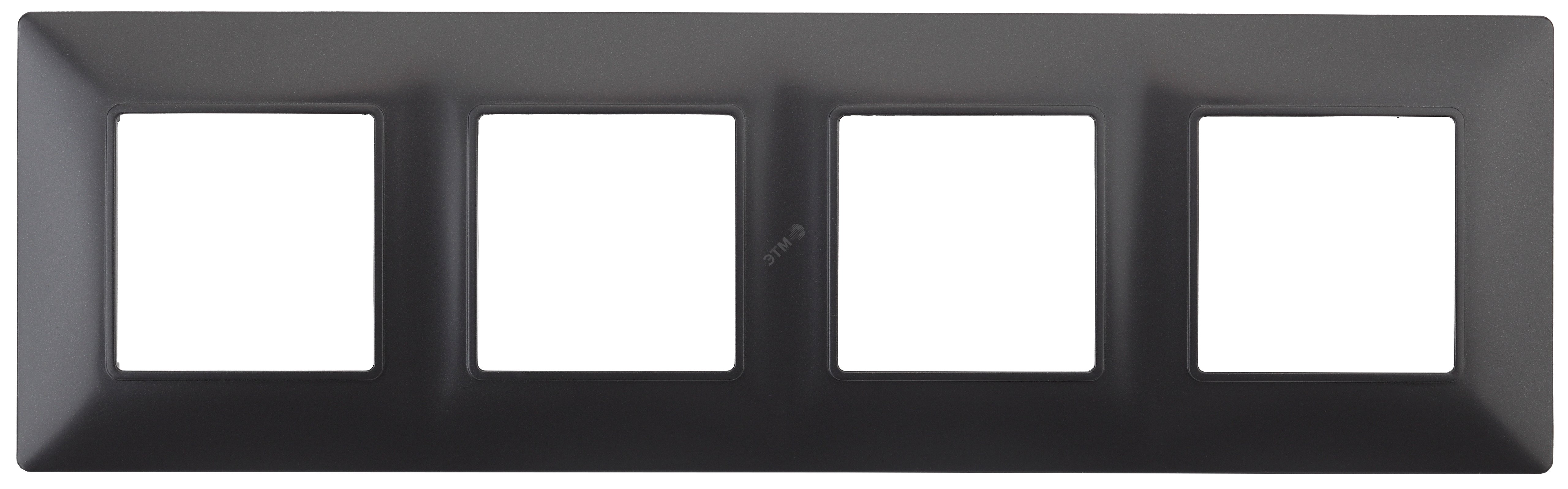 Изображение товара Рамка для розеток и выключателей антрацит пластик ЭРА Elegance 14-5004-05 (шт)
