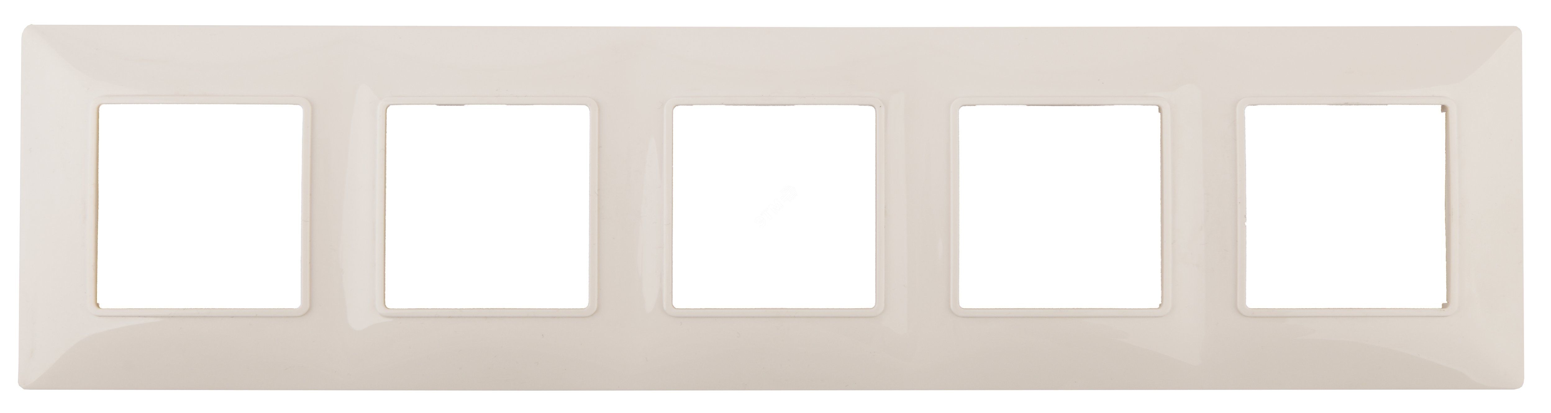 Изображение товара Рамка для розеток и выключателей ЭРА Elegance 5-постовая слоновая кость пластиковая