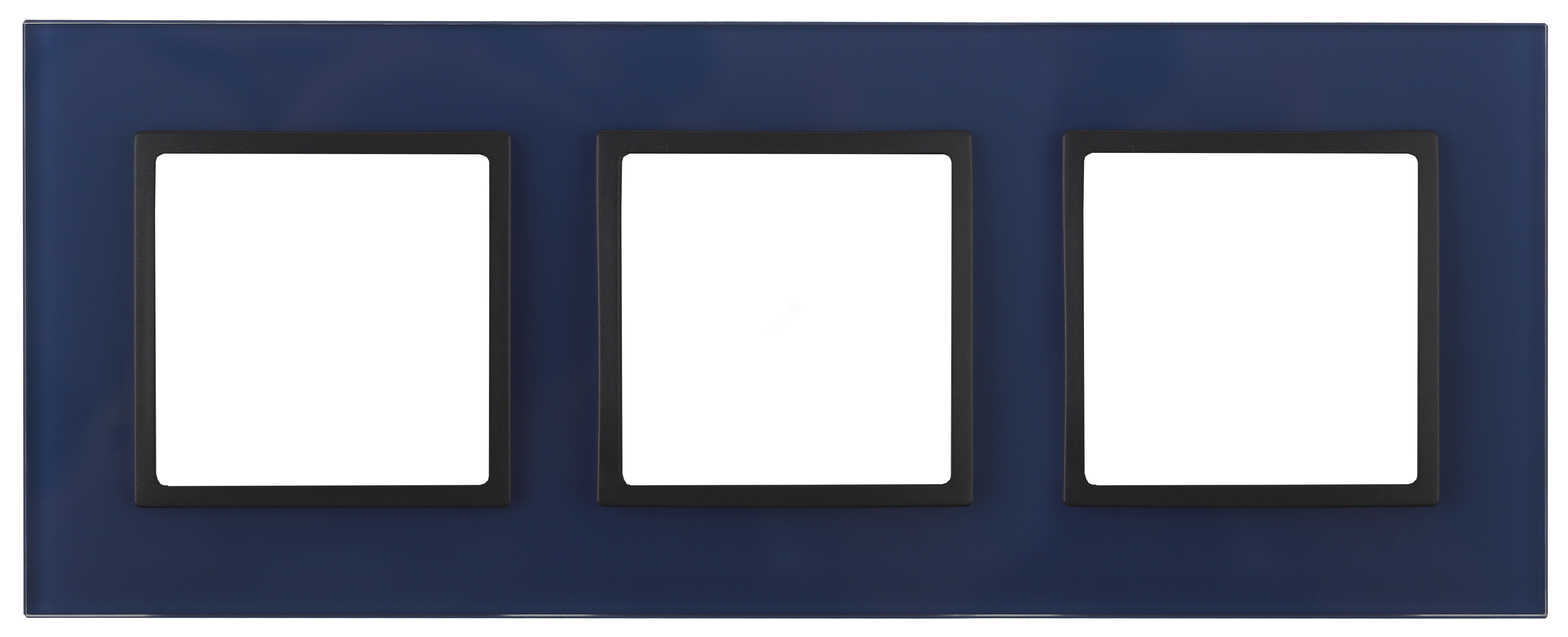 Изображение товара Рамка для розеток и выключателей синий стекло ЭРА Elegance 14-5103-29 (шт)