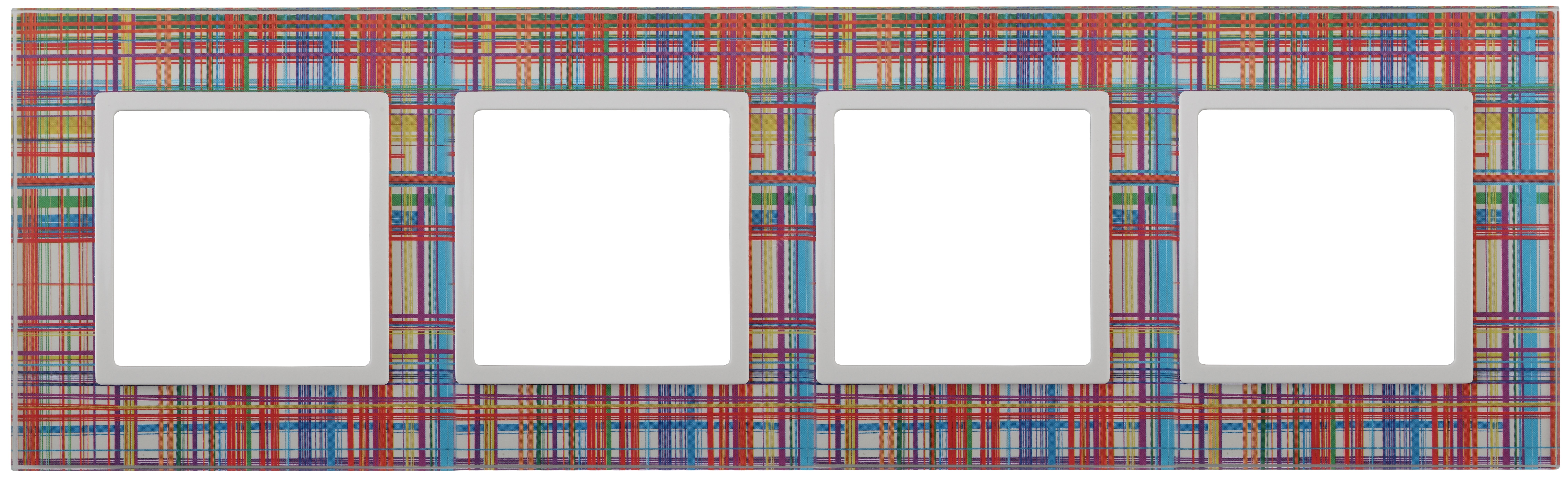 Изображение товара Рамка для розеток и выключателей прозрачный стекло ЭРА Elegance 14-5104-00 (шт)