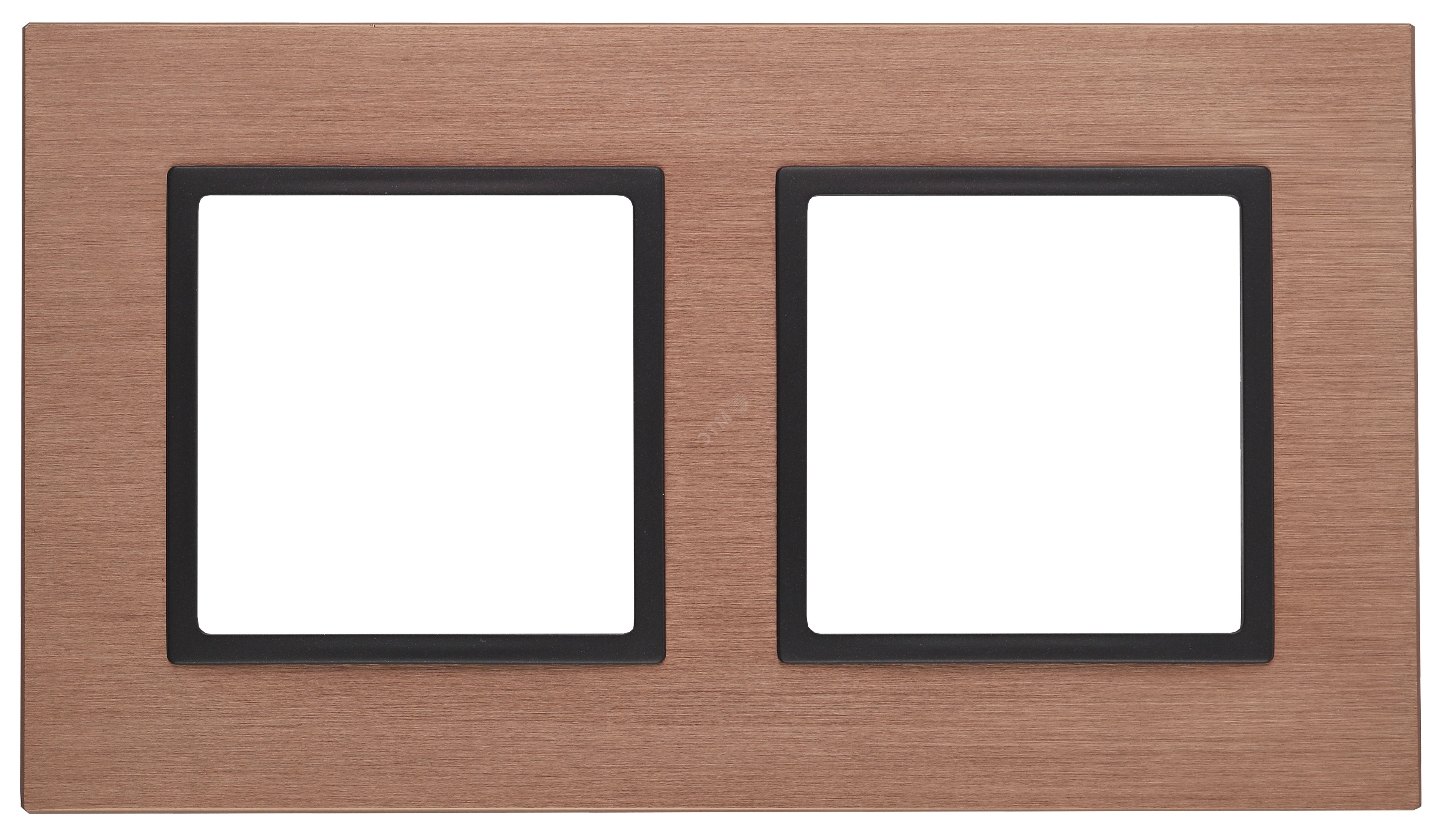 Изображение товара Рамка для выключателей и розеток ЭРА Elegance 2-постовая медь металл